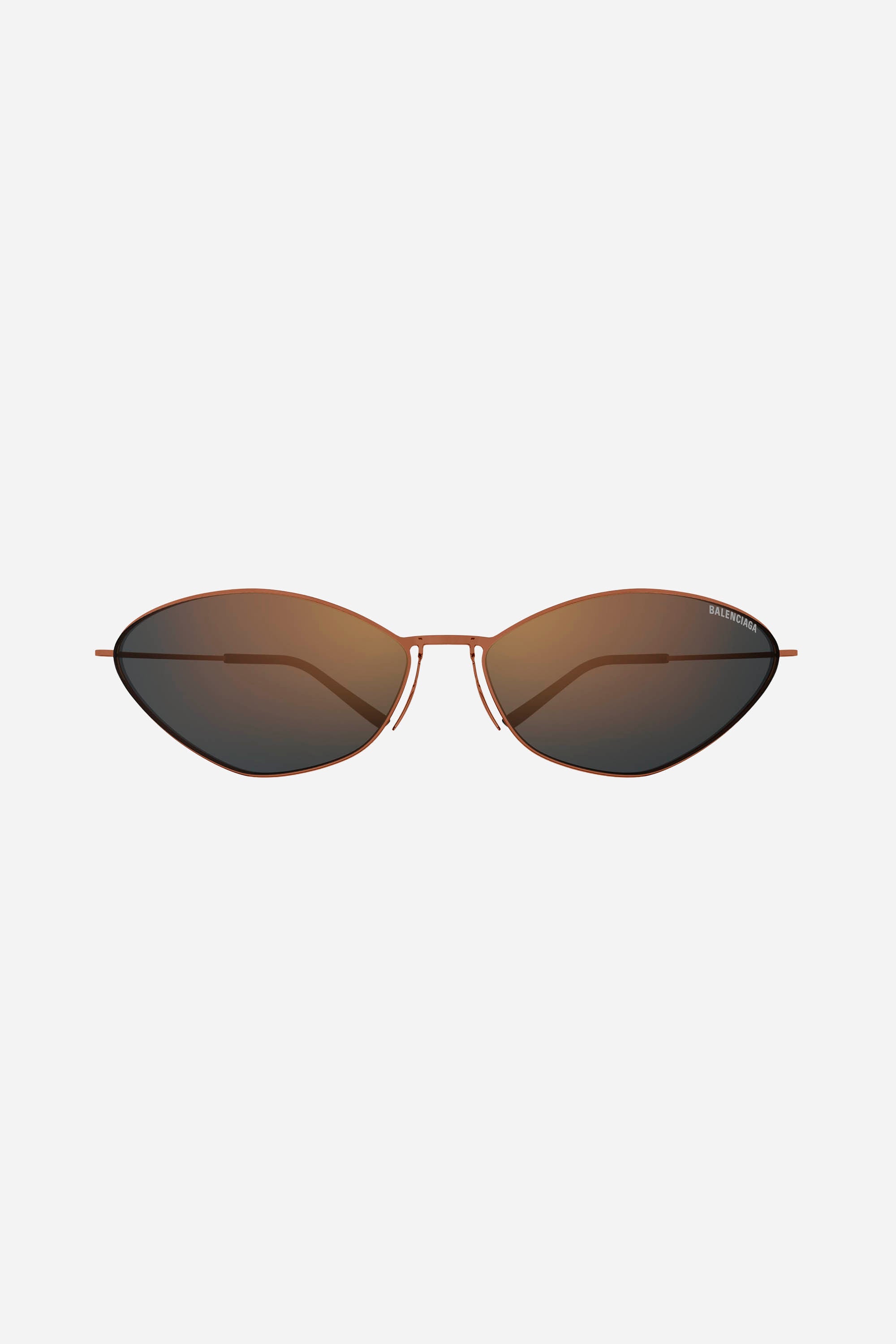 Metallic one piece brown Balenciaga sunglasses