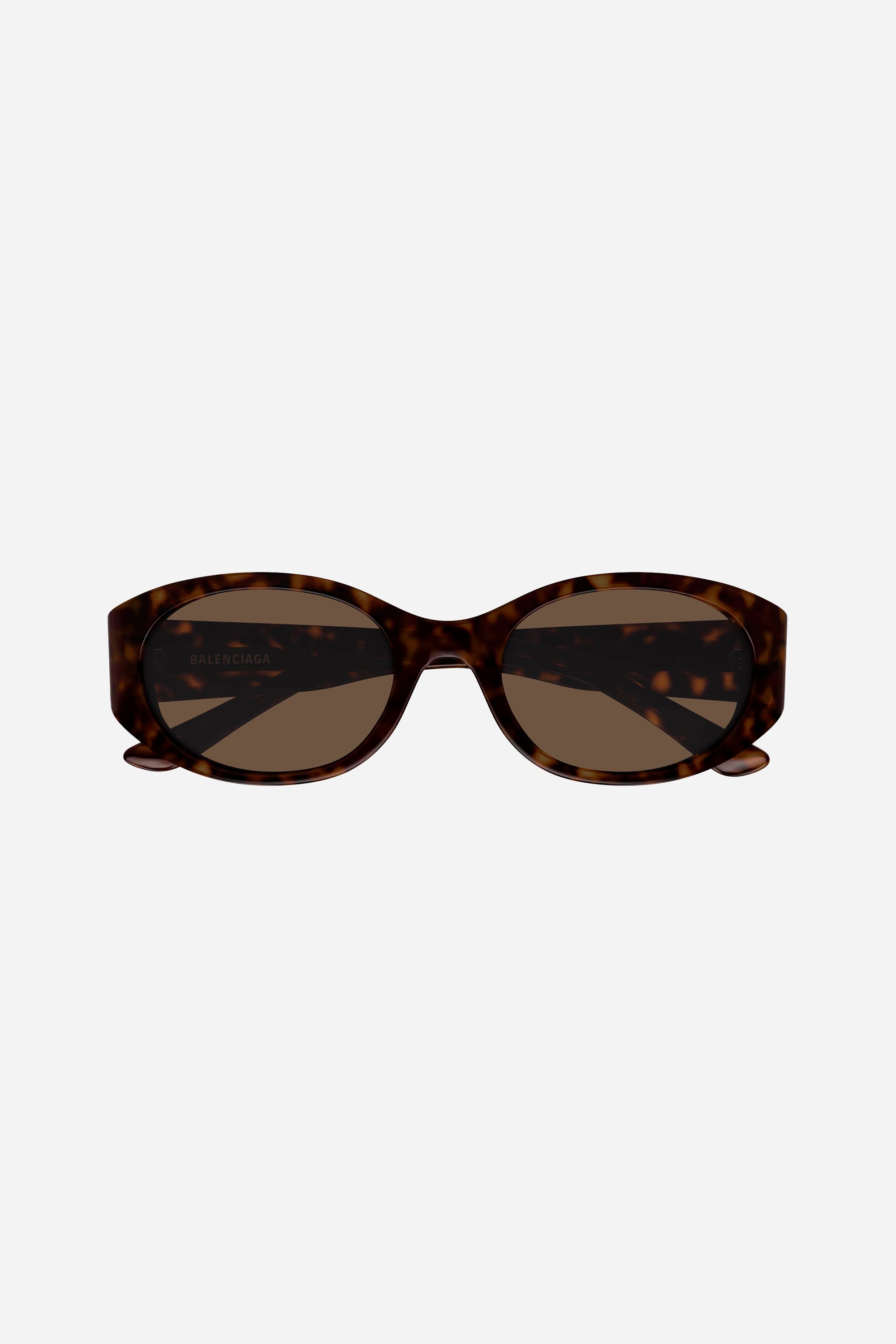 Havana brown oval Balenciaga sunglasses with brown lense