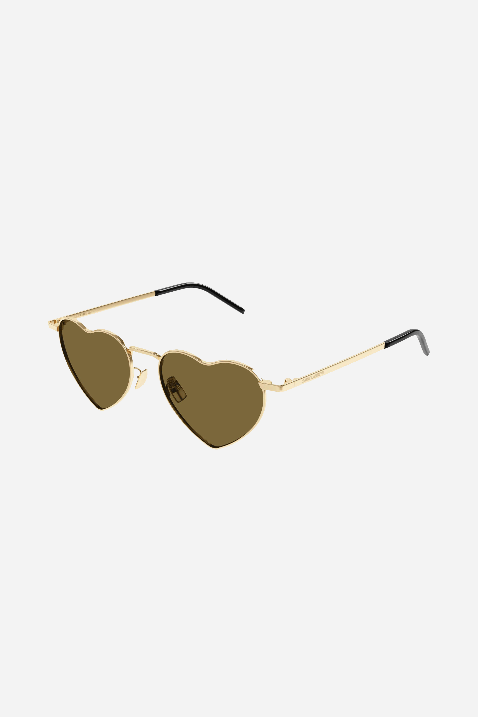 Saint Laurent iconic Lou Lou metal brown sunglasses - Eyewear Club