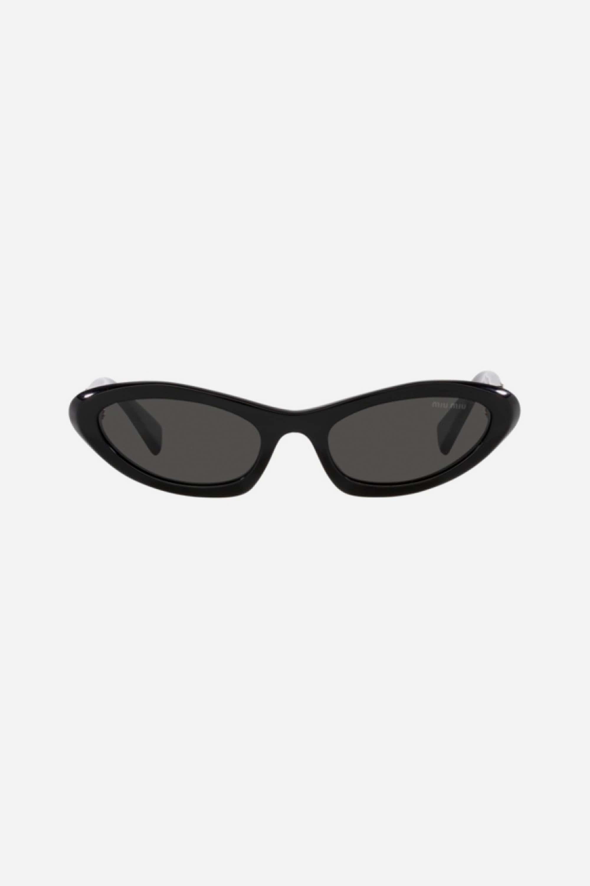 Miu Miu cat-eye micro black sunglasses - Eyewear Club