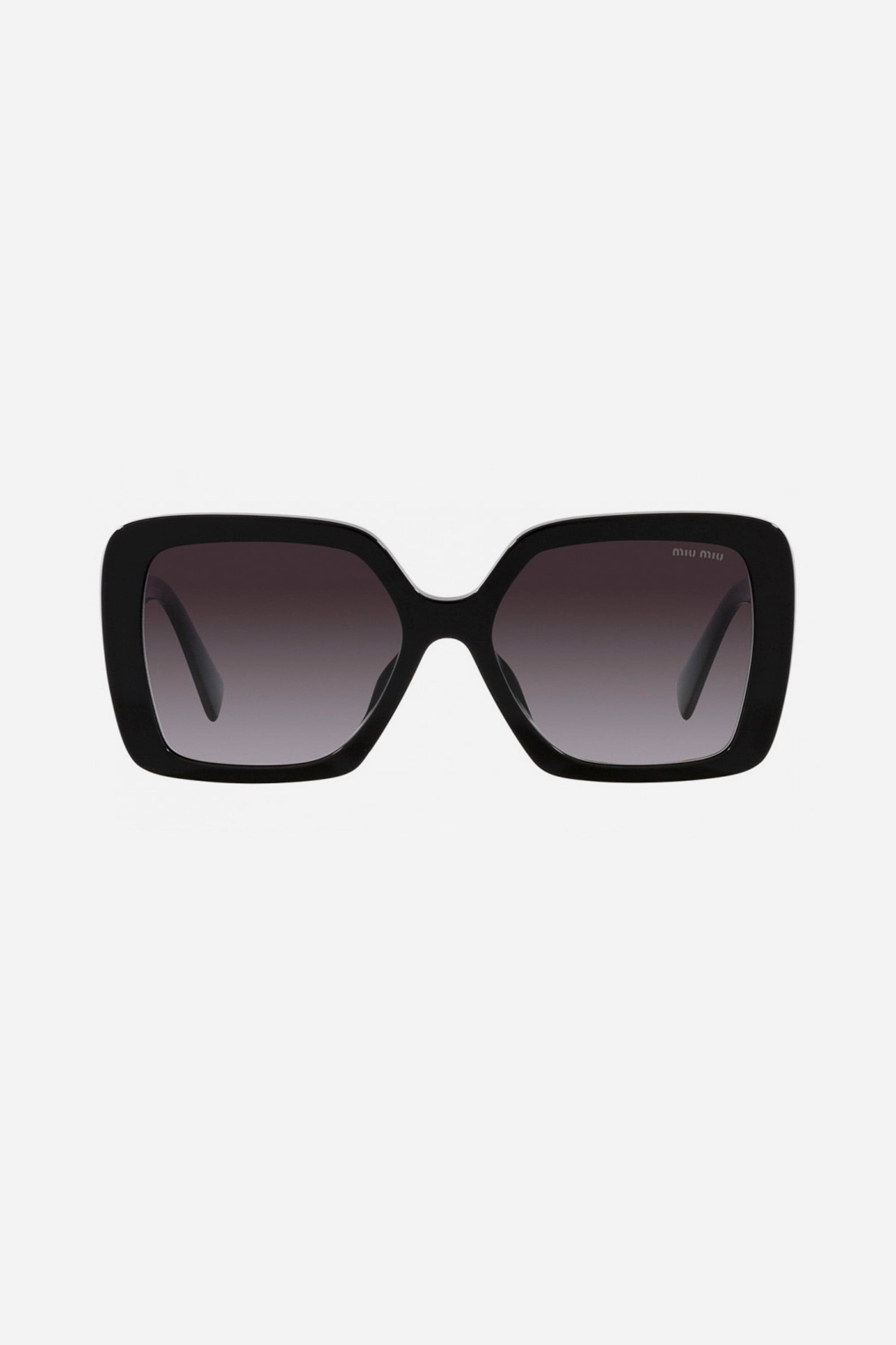 Miu Miu squared black sunglasses - Eyewear Club