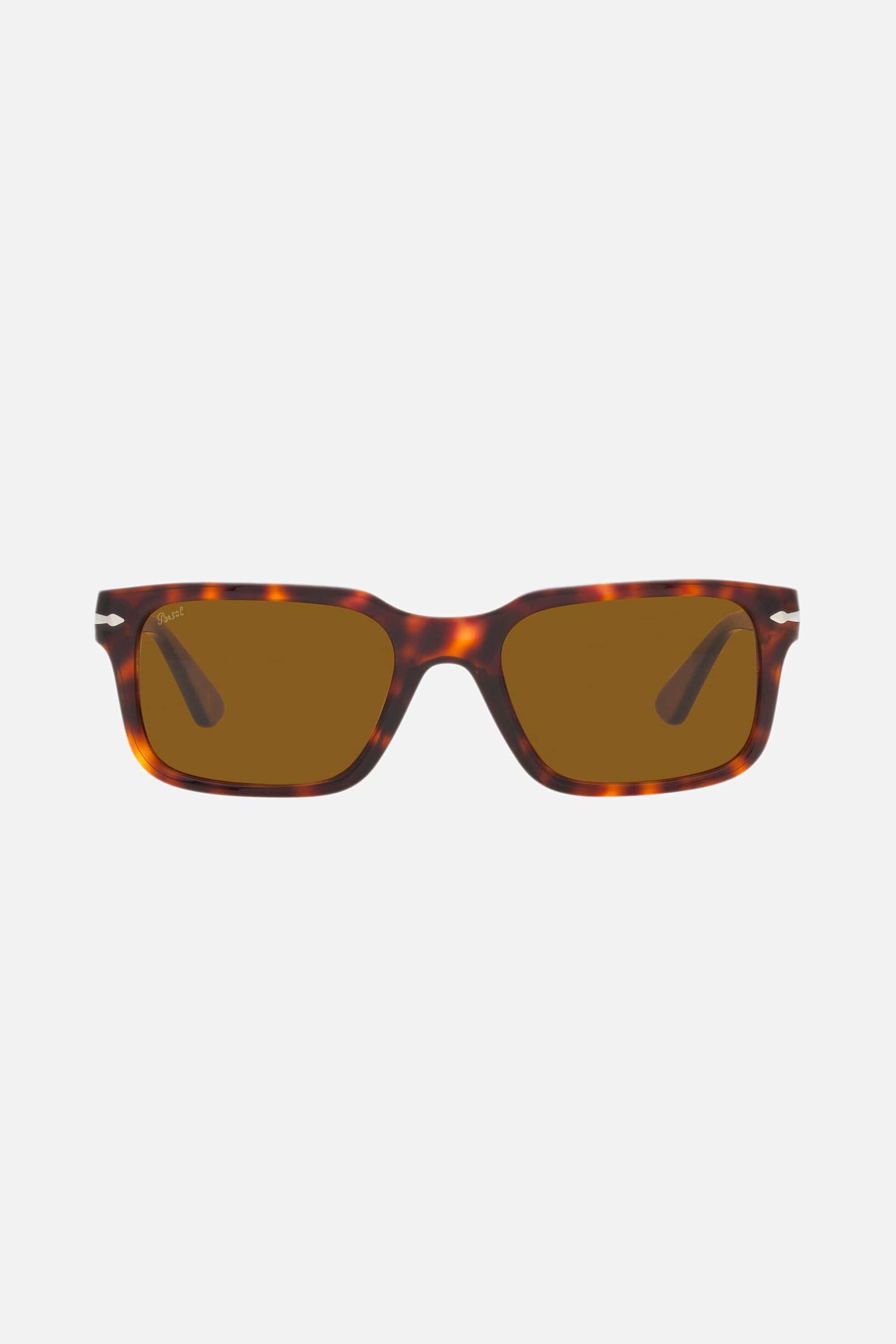 Persol squared red havana sunglasses - Eyewear Club