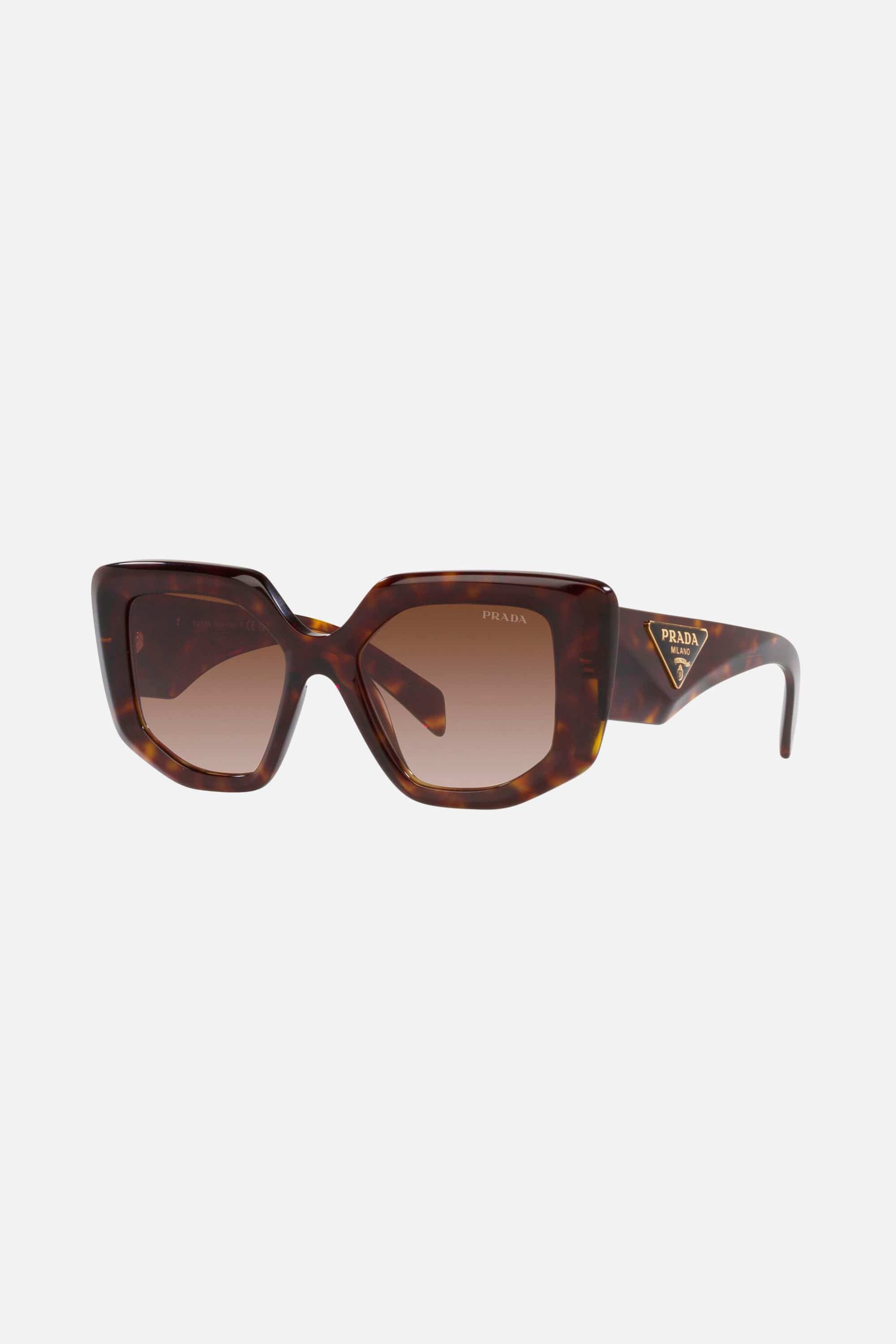 Prada havana butterfly shape sunglasses - Eyewear Club