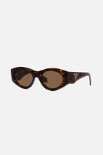 Load image into Gallery viewer, Prada PR20ZS havana bold oval sunglasses
