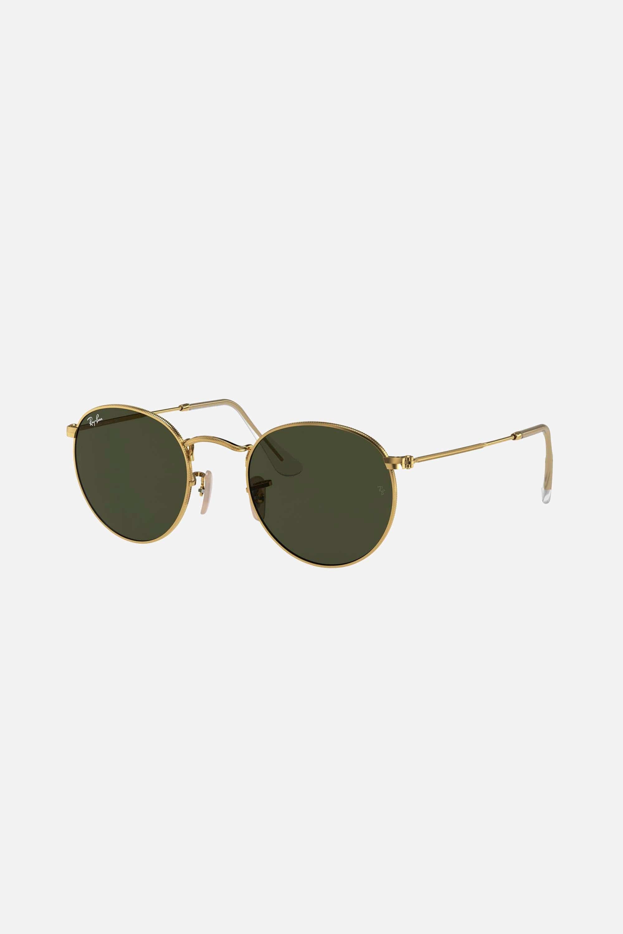 Ray Ban RB3447 gold round sunglasses - Eyewear Club