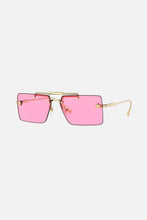 Load image into Gallery viewer, Versace squared pink sunglasses featuring iconic jellyfish
