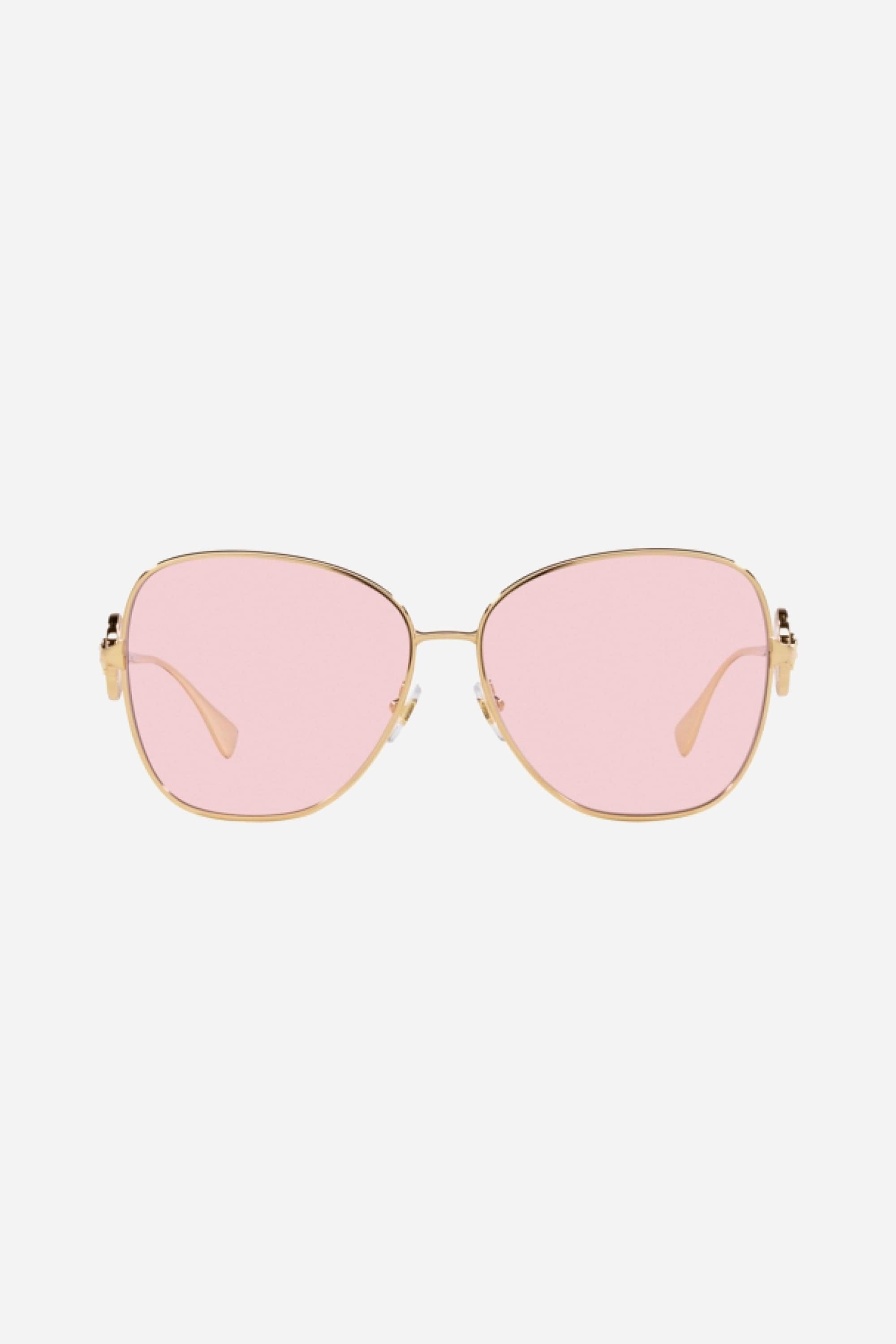 Versace gold butterfly sunglasses with orange lenses - Eyewear Club