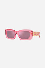 Load image into Gallery viewer, Versace squared transparent pink sunglasses
