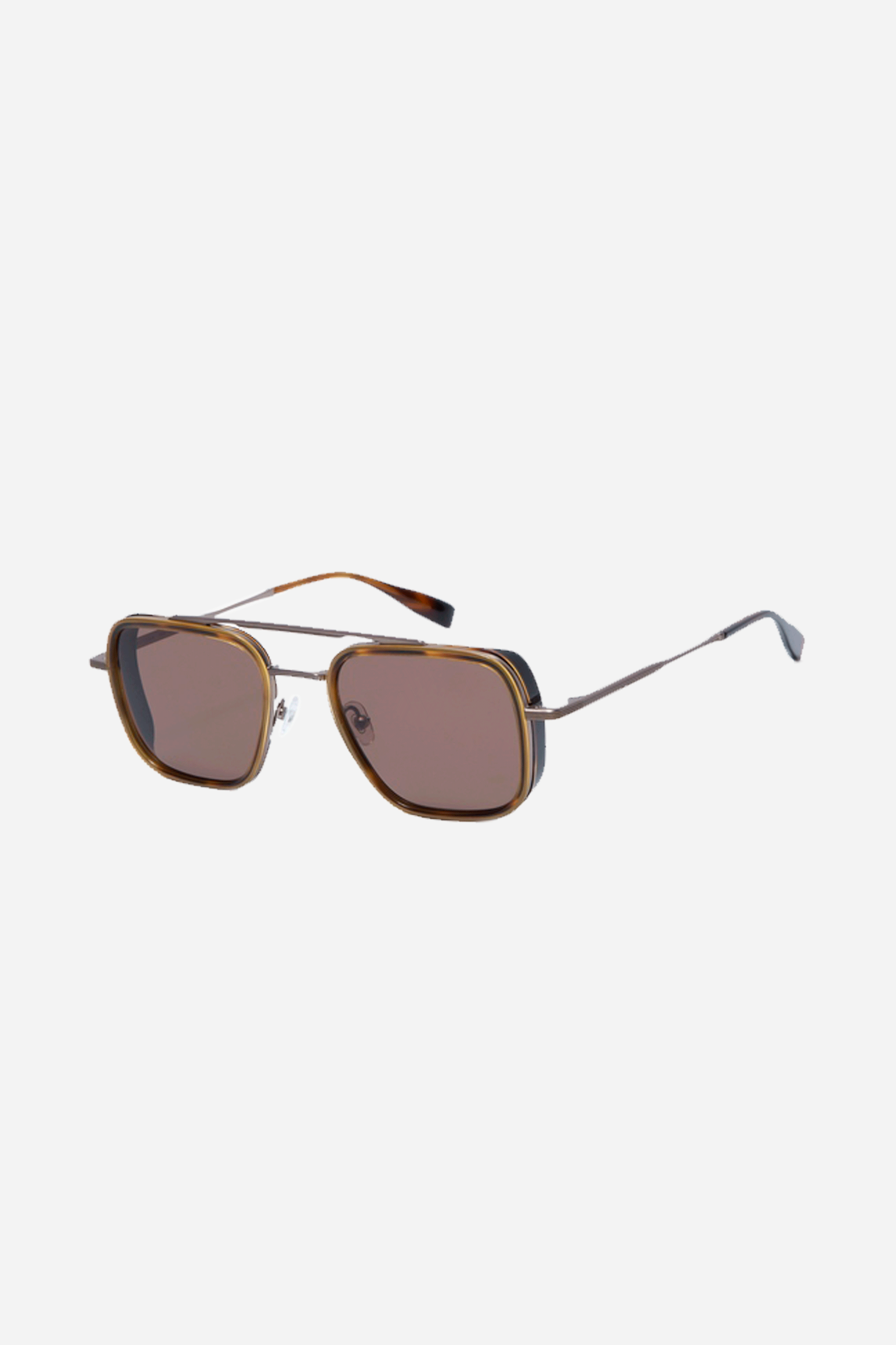Gigi Studios squared combined havana sunglasses - Eyewear Club