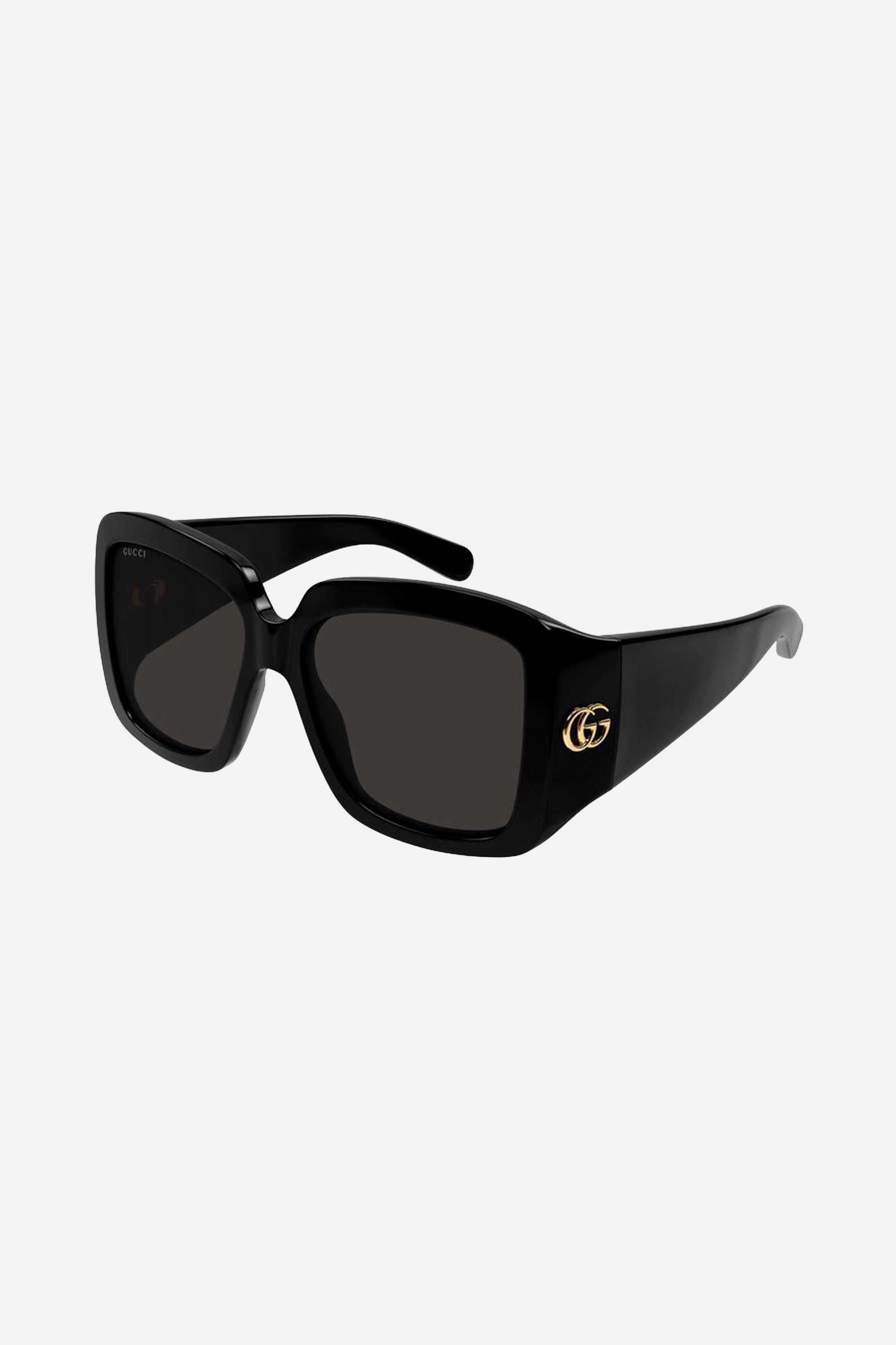 Gucci wrap around black sunglasses - Eyewear Club