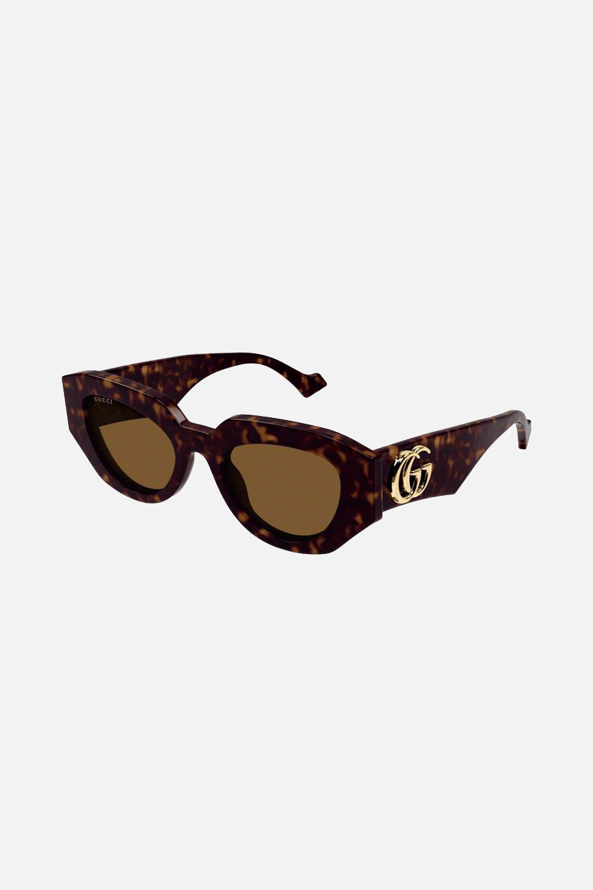 Gucci havana round chuncky sunglasses - Eyewear Club