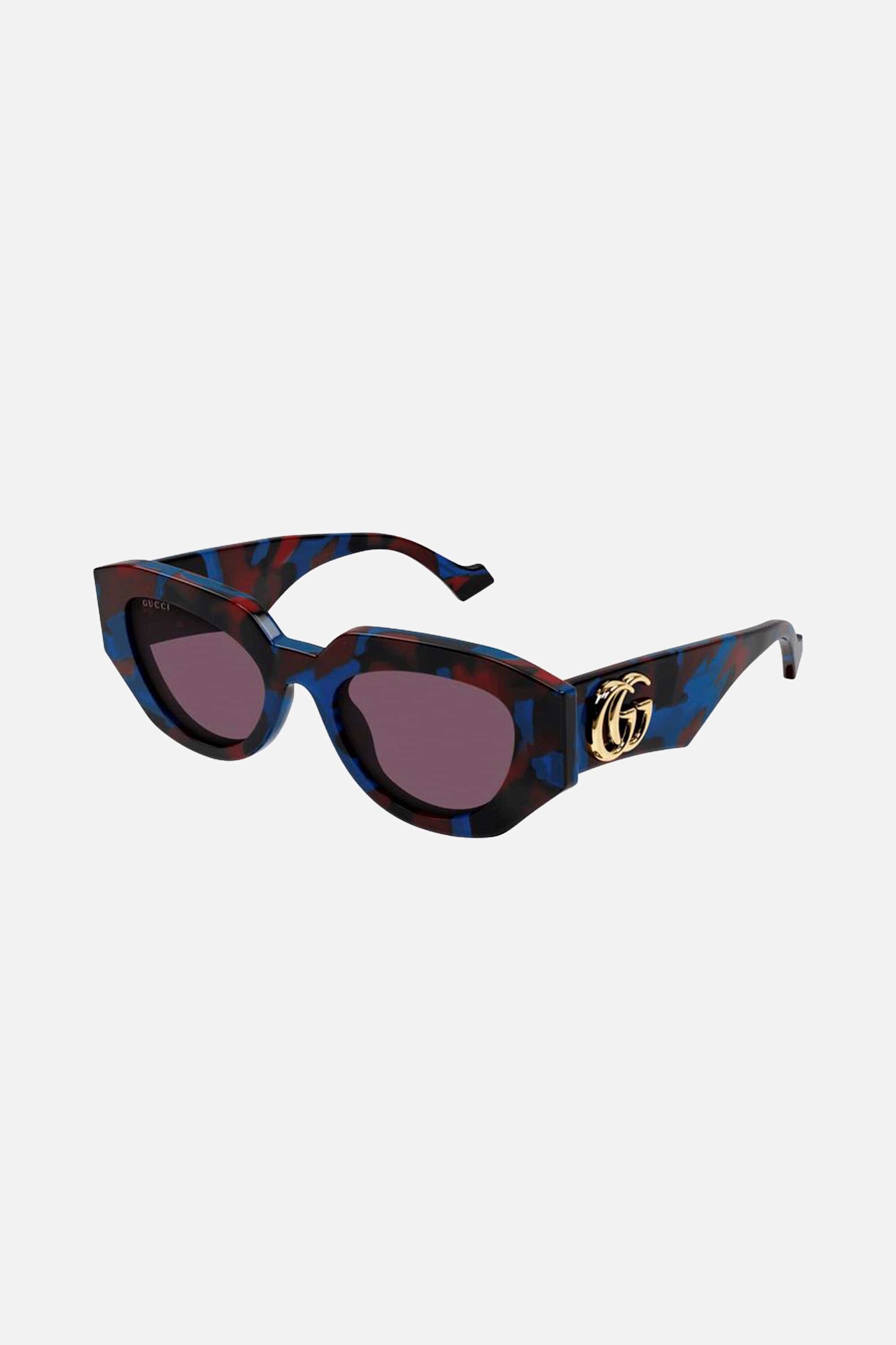 Gucci multicolor round chuncky sunglasses - Eyewear Club