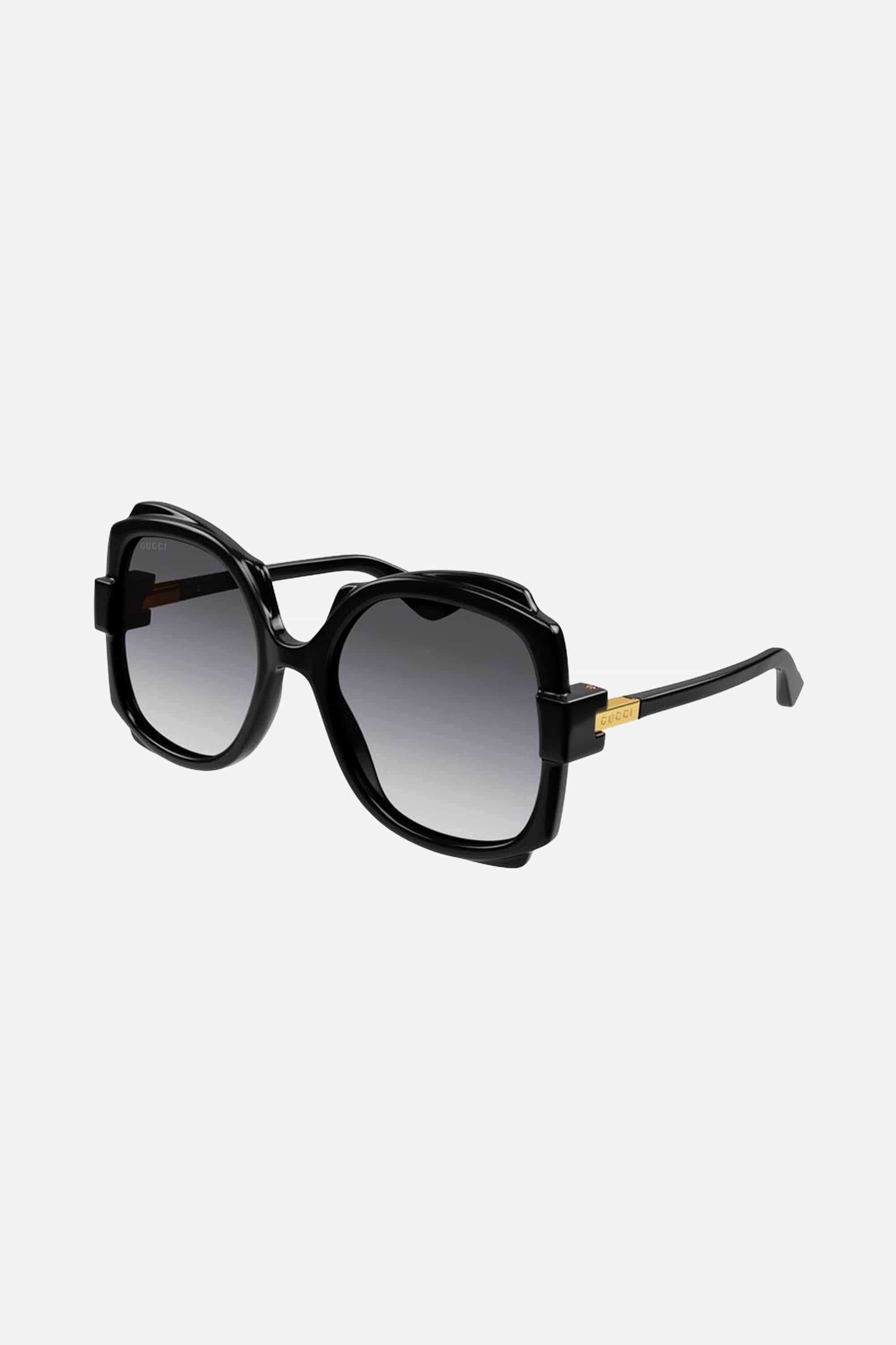 Gucci black butterfly shape sunglasses - Eyewear Club