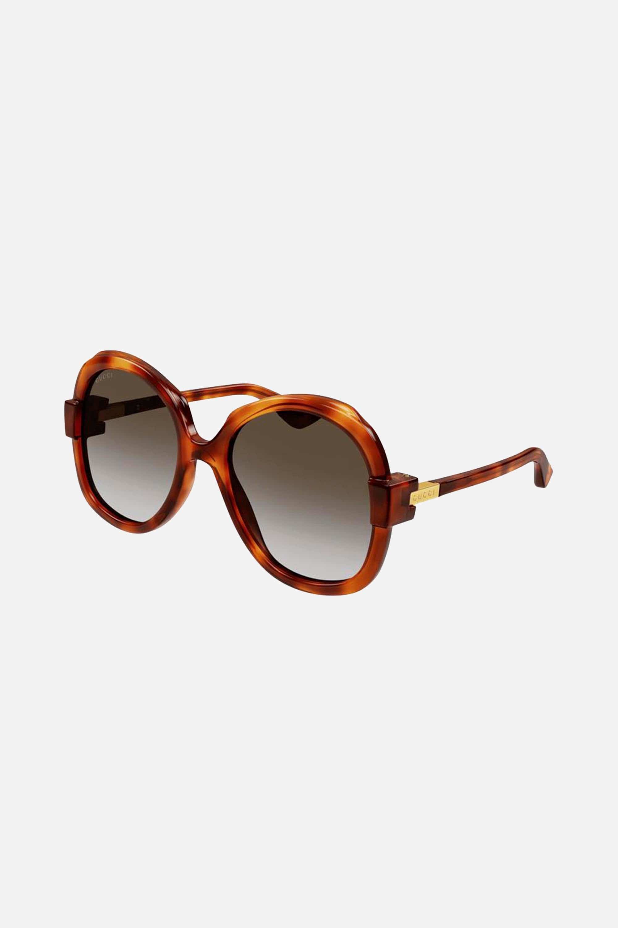 Gucci havana round shape sunglasses - Eyewear Club