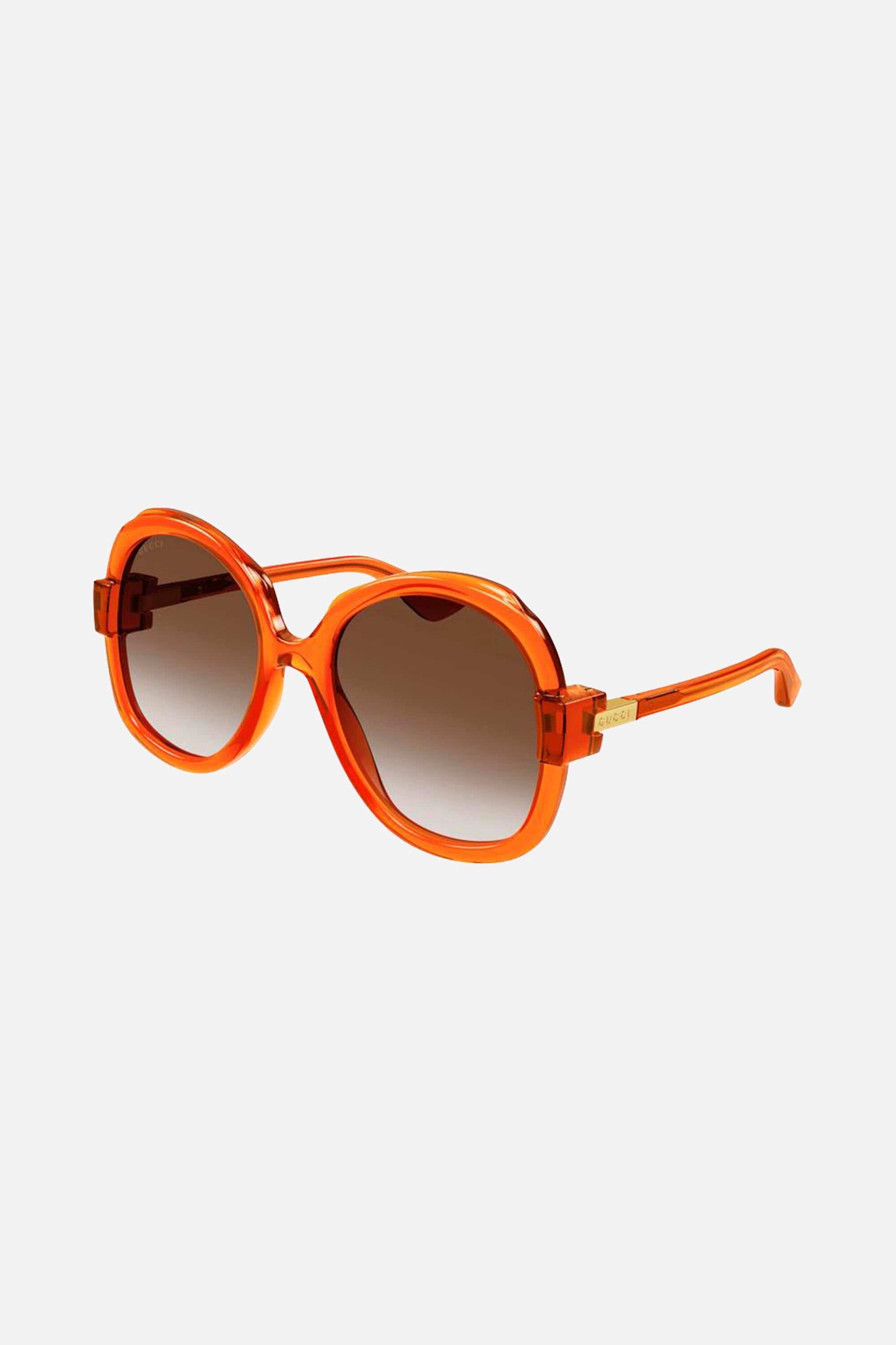 Gucci light havana round shape sunglasses - Eyewear Club
