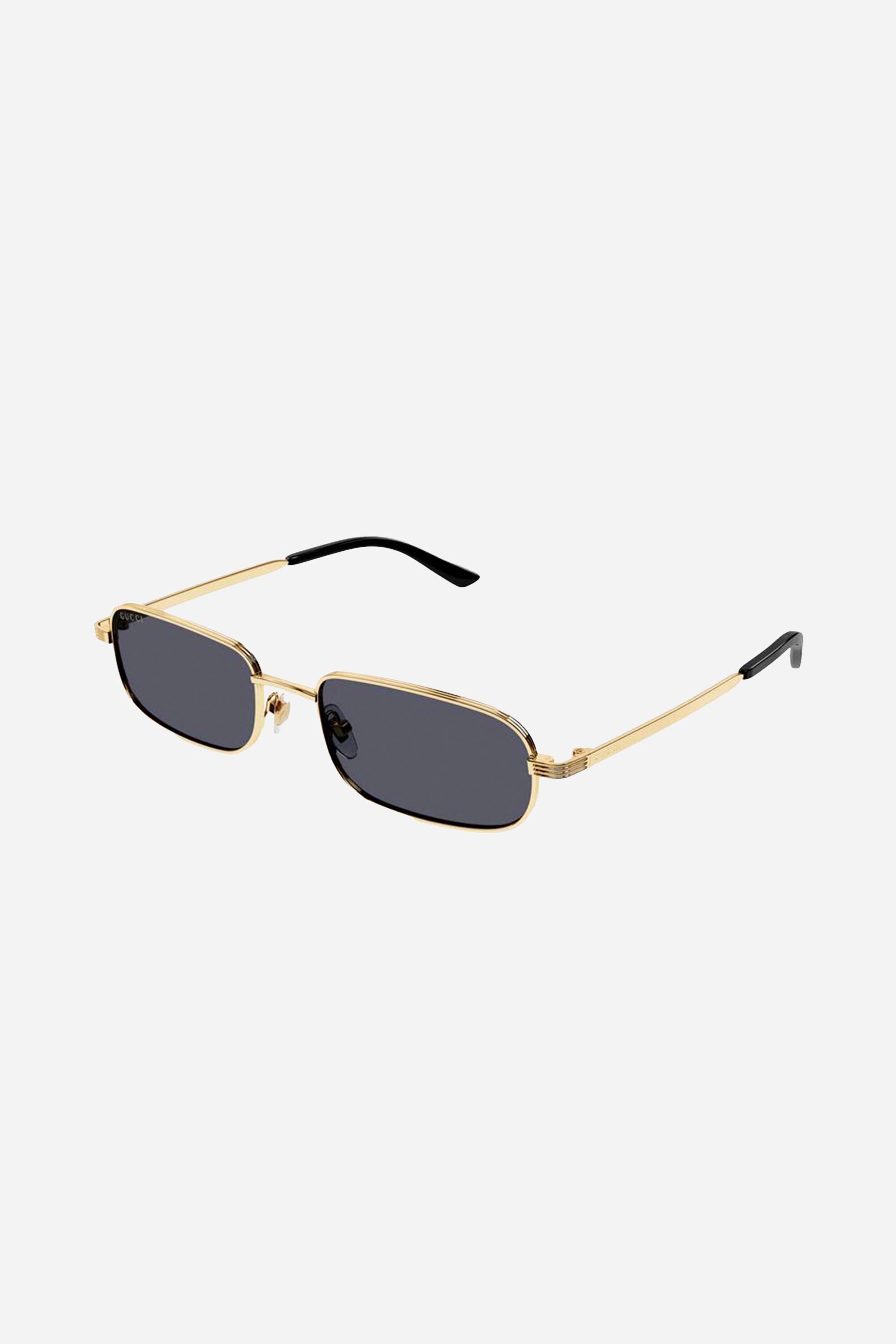 Gucci micro metal gold sunglasses - Eyewear Club