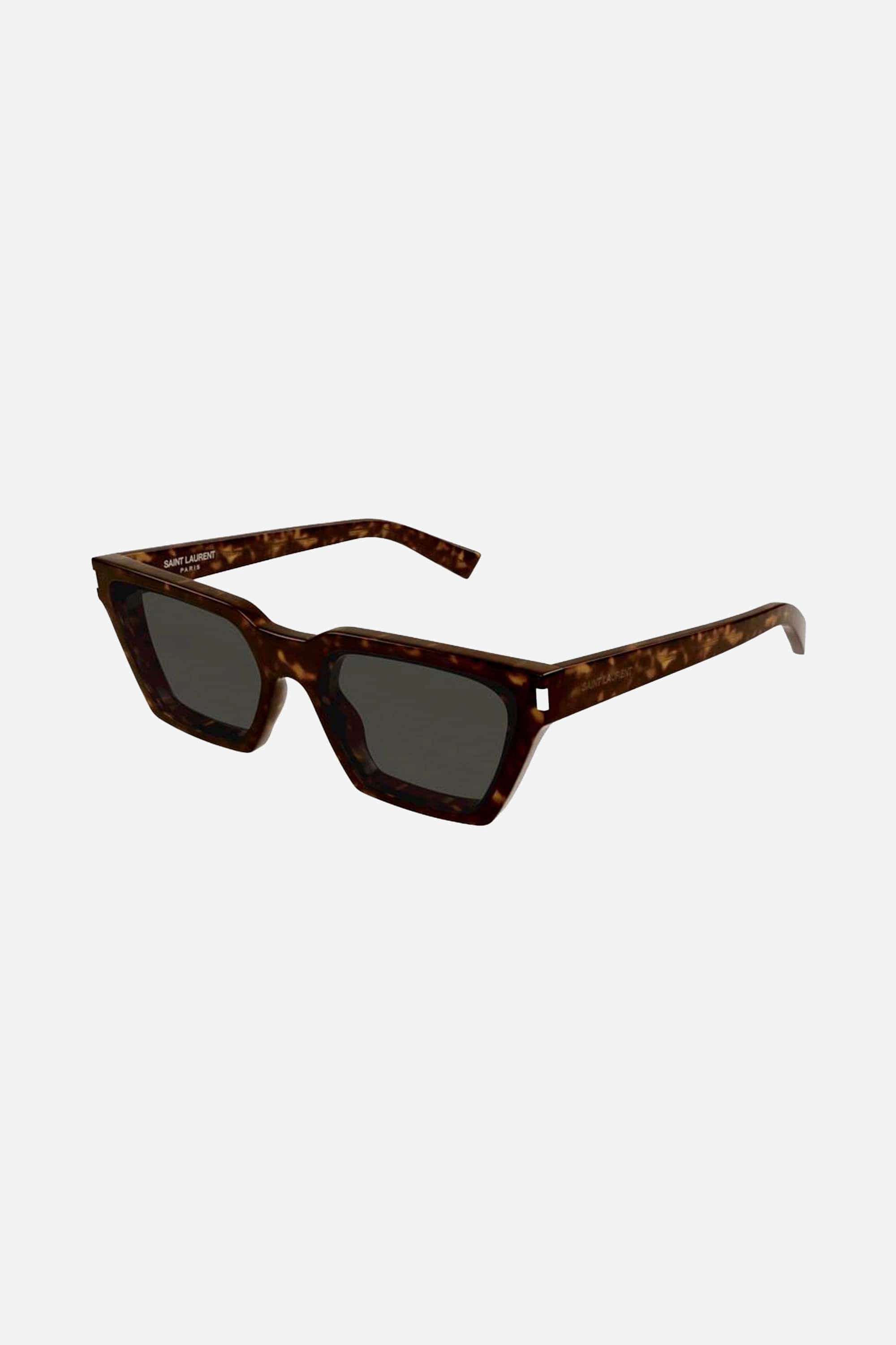 Saint Laurent CALISTA cat eye dark havana sunglasses - Eyewear Club