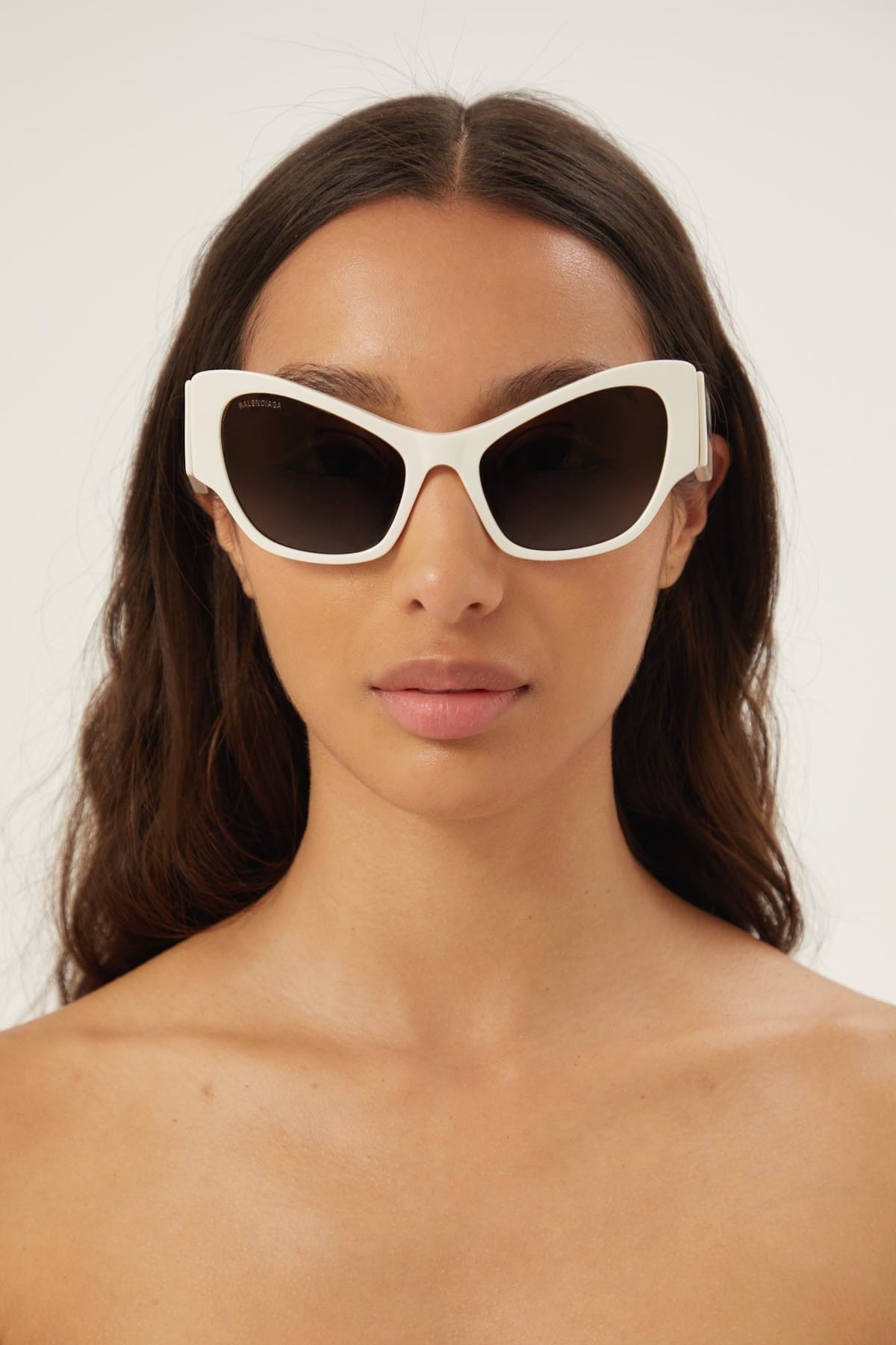 Balenciaga MAX butterfly sunglasses in white