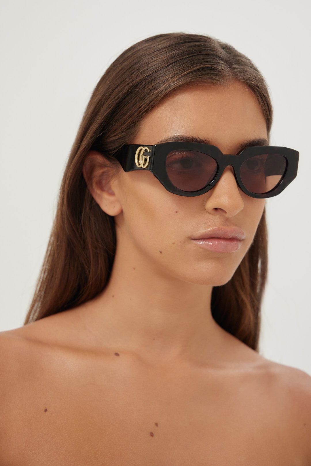 Gucci havana round chuncky sunglasses - Eyewear Club