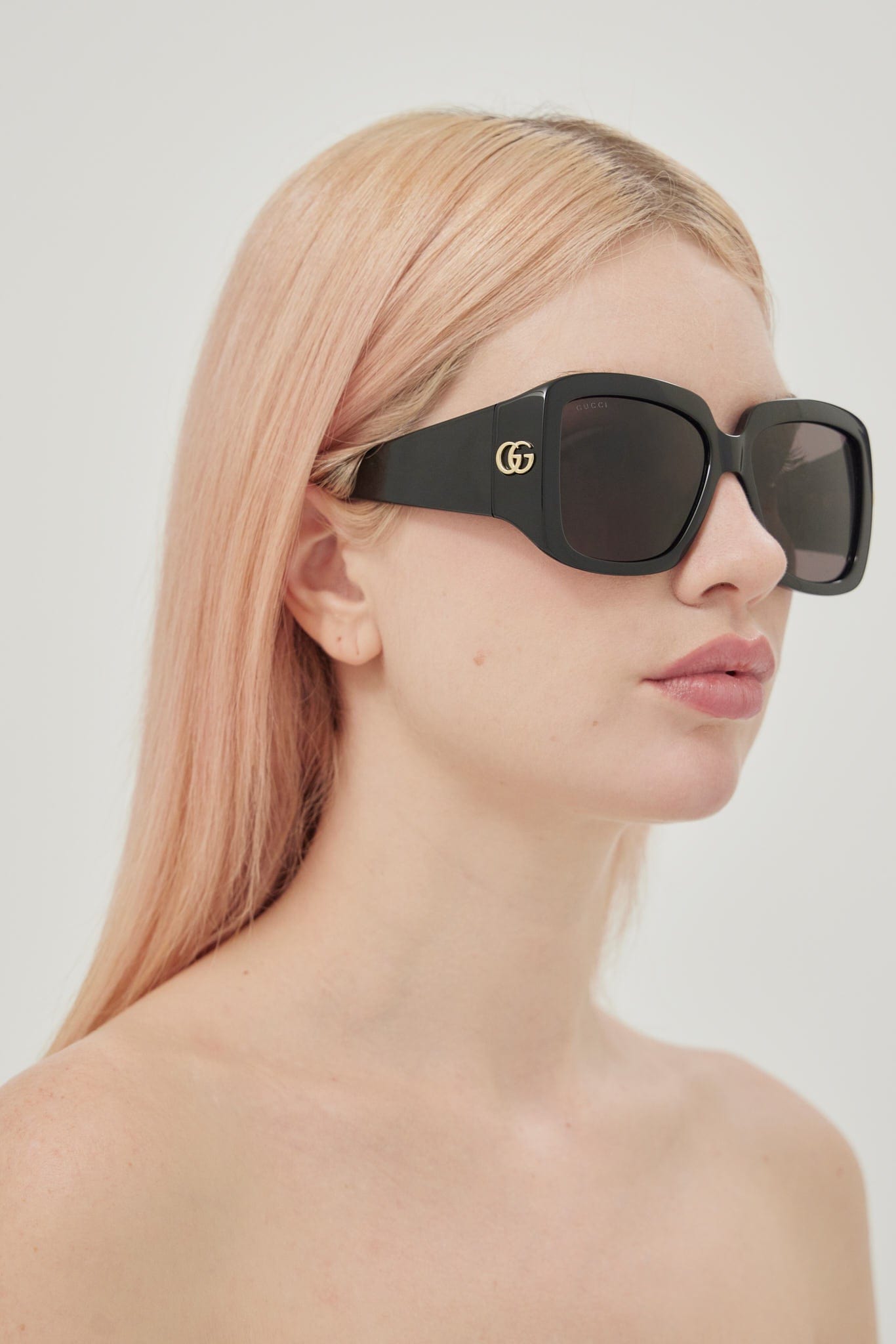 Gucci wrap around black sunglasses - Eyewear Club