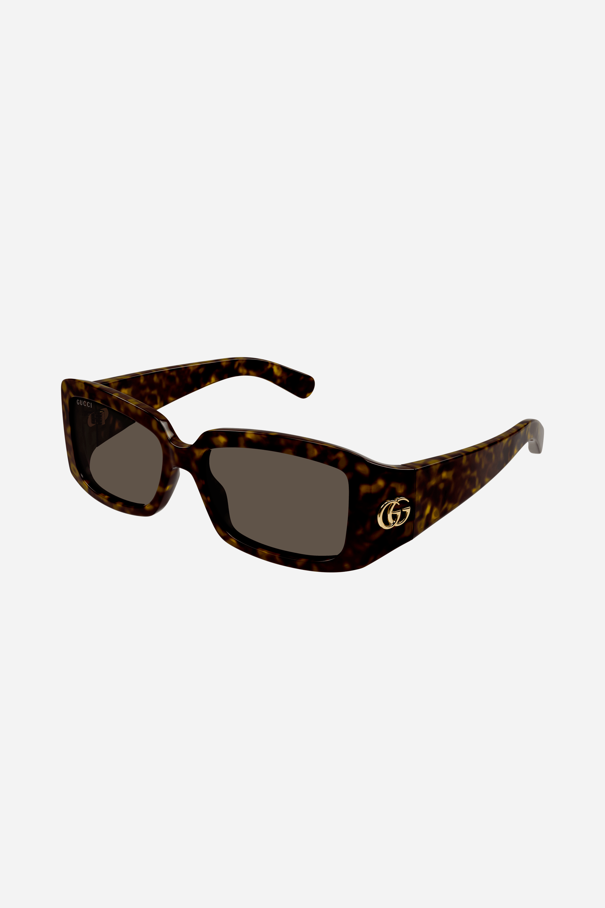Gucci wrap around small havana sunglasses - Eyewear Club