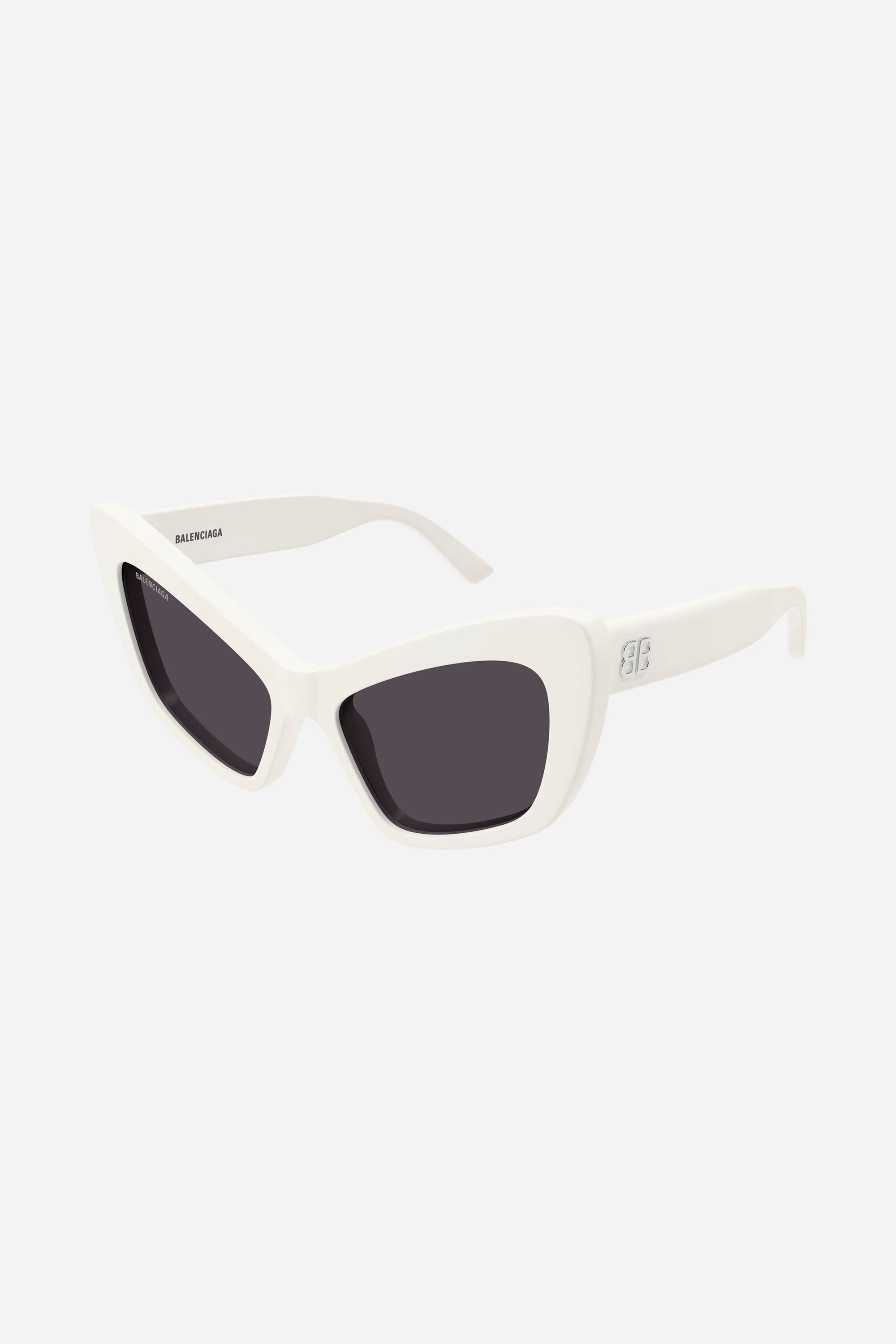 Balenciaga white butterfly shape sunglasses - Eyewear Club