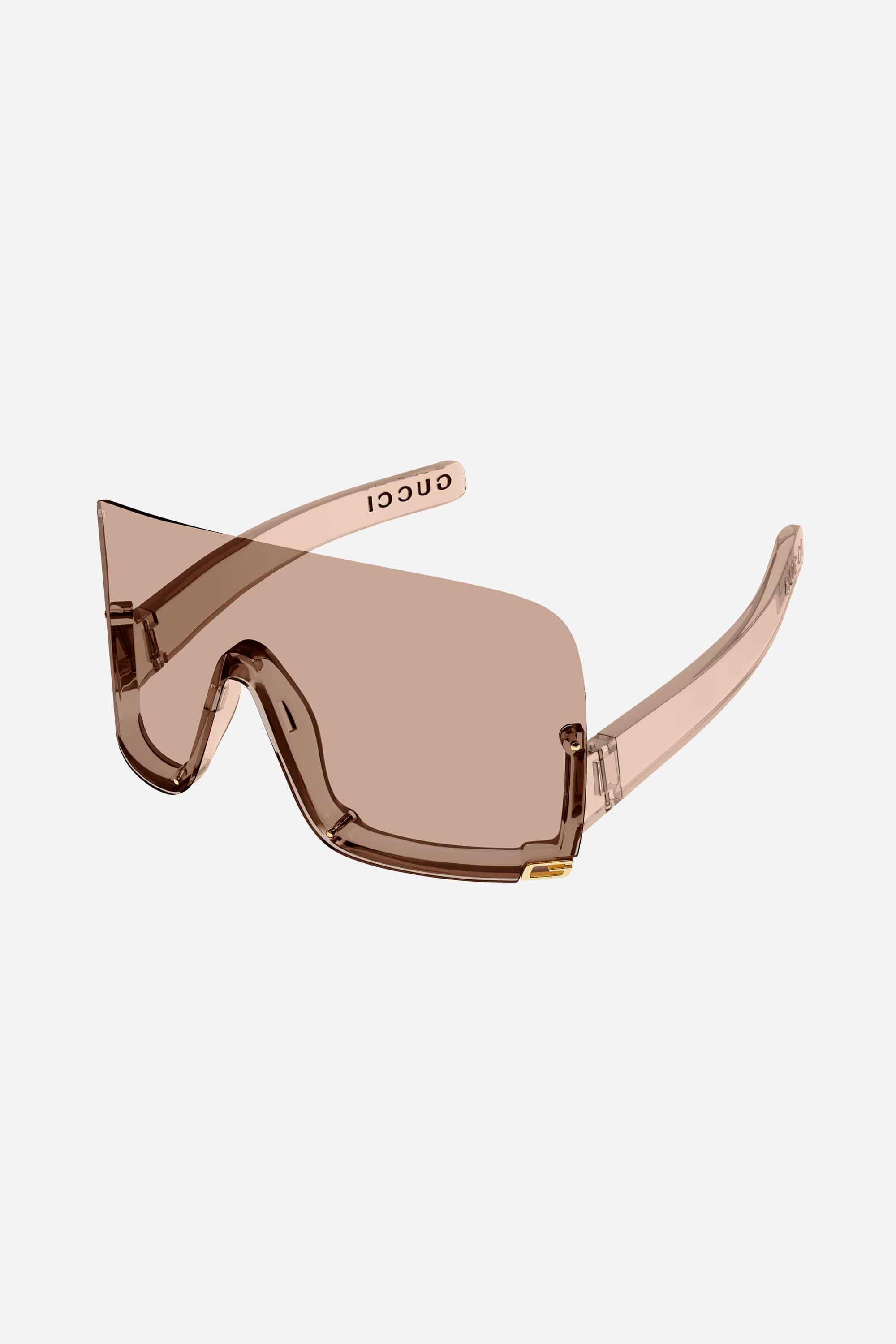 Gucci pink fashion show mask sunglasses - Eyewear Club