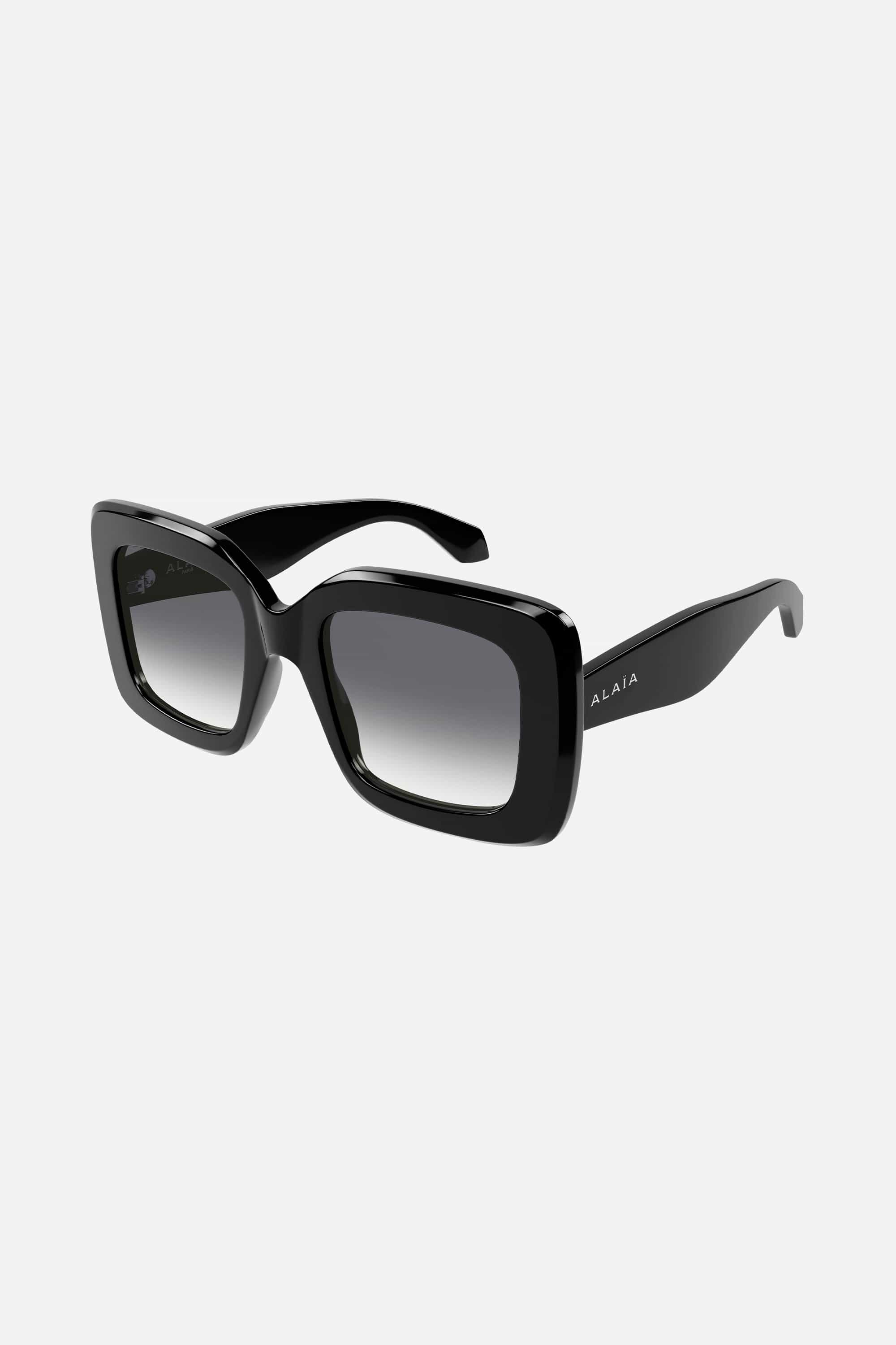Alaia Black Squared Sunglasses - Eyewear Club