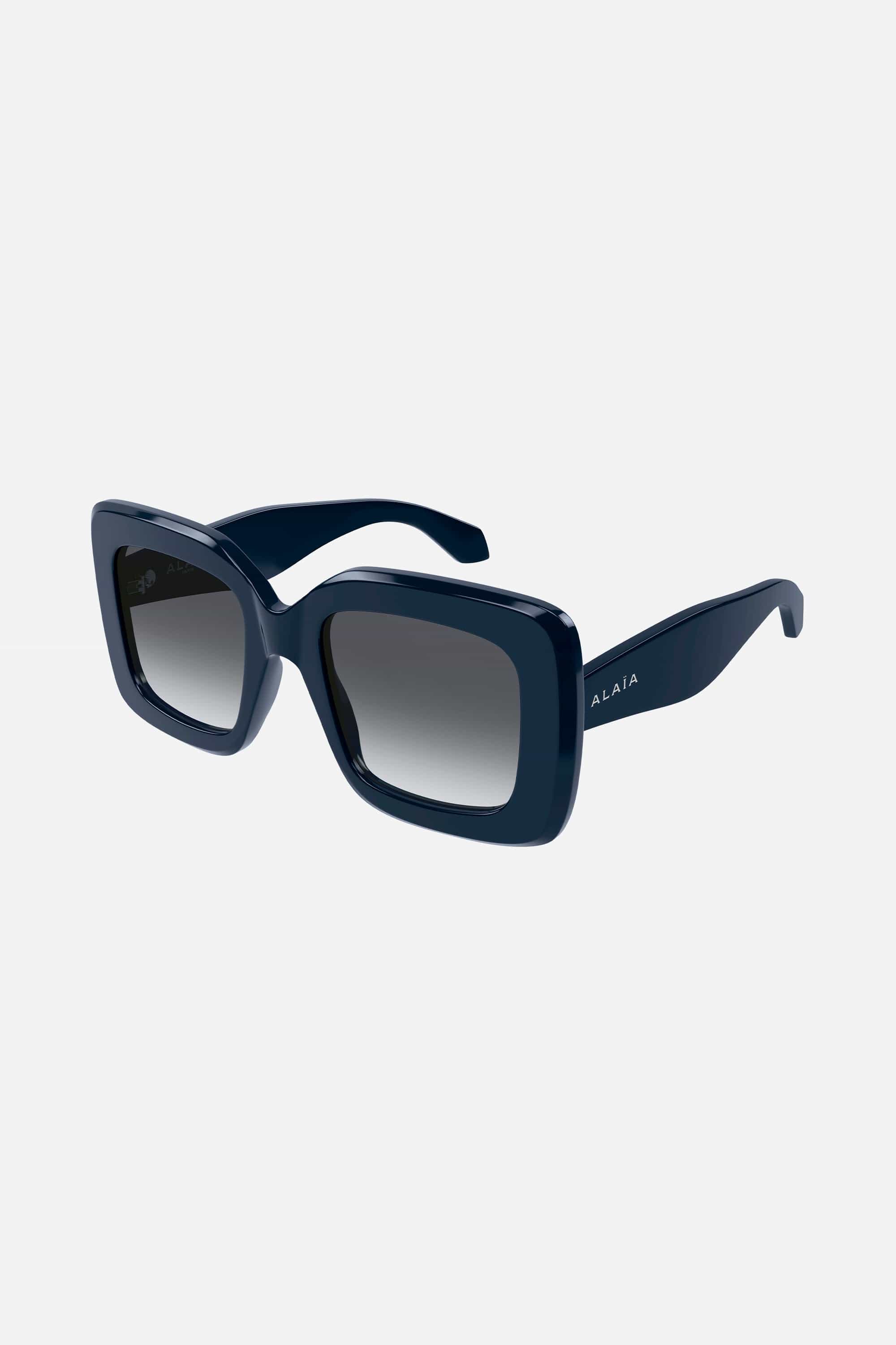 Alaia Blue Squared Sunglasses - Eyewear Club