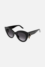 Load image into Gallery viewer, Alexander McQueen Skull Pendant Jewelled Sunglasses in Black
