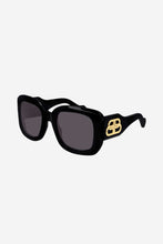 Load image into Gallery viewer, Balenciaga black bold sunglasses with BB logo
