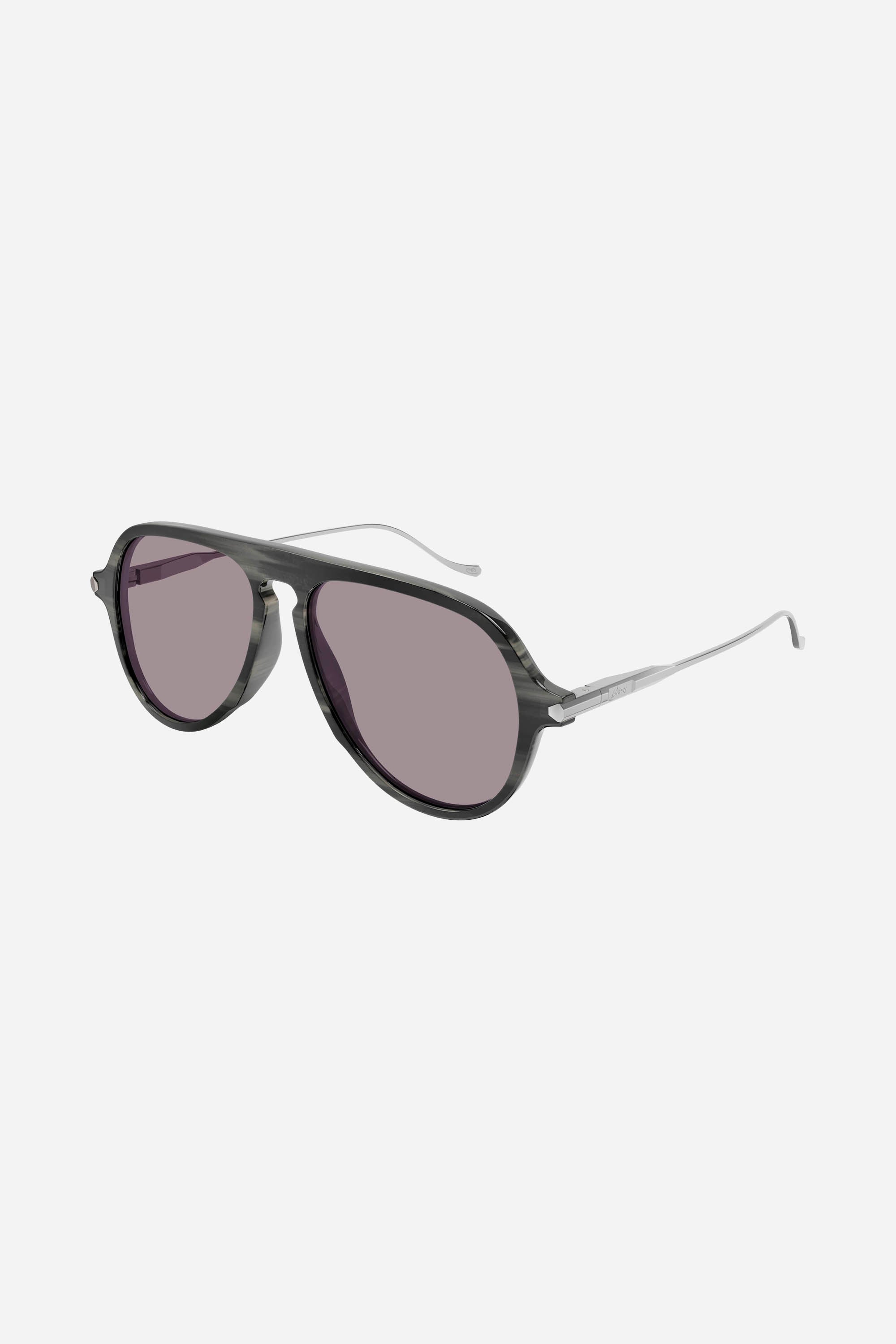 Brioni pilot black sunglasses - Eyewear Club