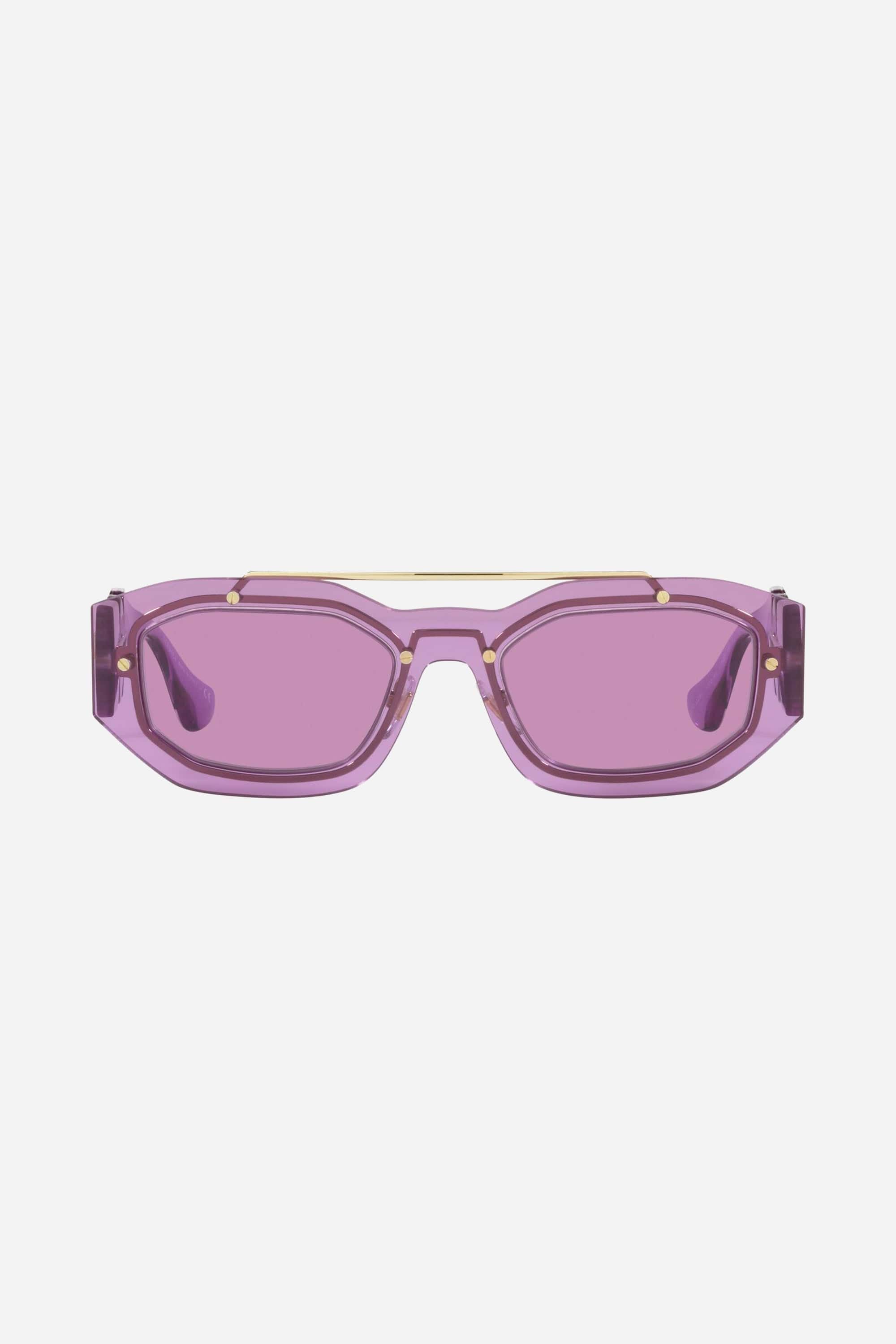 Versace sunglasses in violet with iconic jellyfish - Eyewear Club