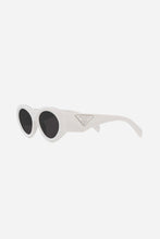 Load image into Gallery viewer, Prada PR20ZS white bold oval sunglasses
