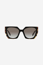 Load image into Gallery viewer, Prada oversized cat eye black and havana sunglasses

