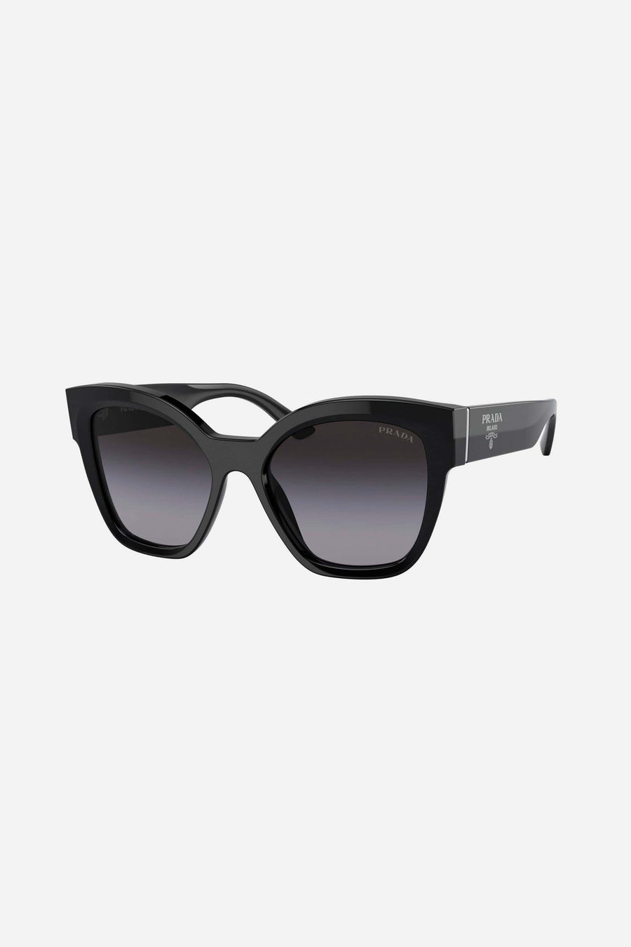 Prada black cat eye with brand logo sunglasses