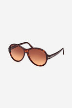 Load image into Gallery viewer, Tom Ford Camryn TF1033 havana round sunglasses
