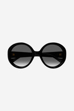 Load image into Gallery viewer, Gucci GG1256s oversized round black GG sunglasses
