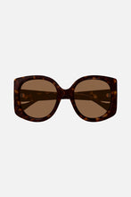 Load image into Gallery viewer, Gucci GG1257s oversized butterfly havana GG sunglasses
