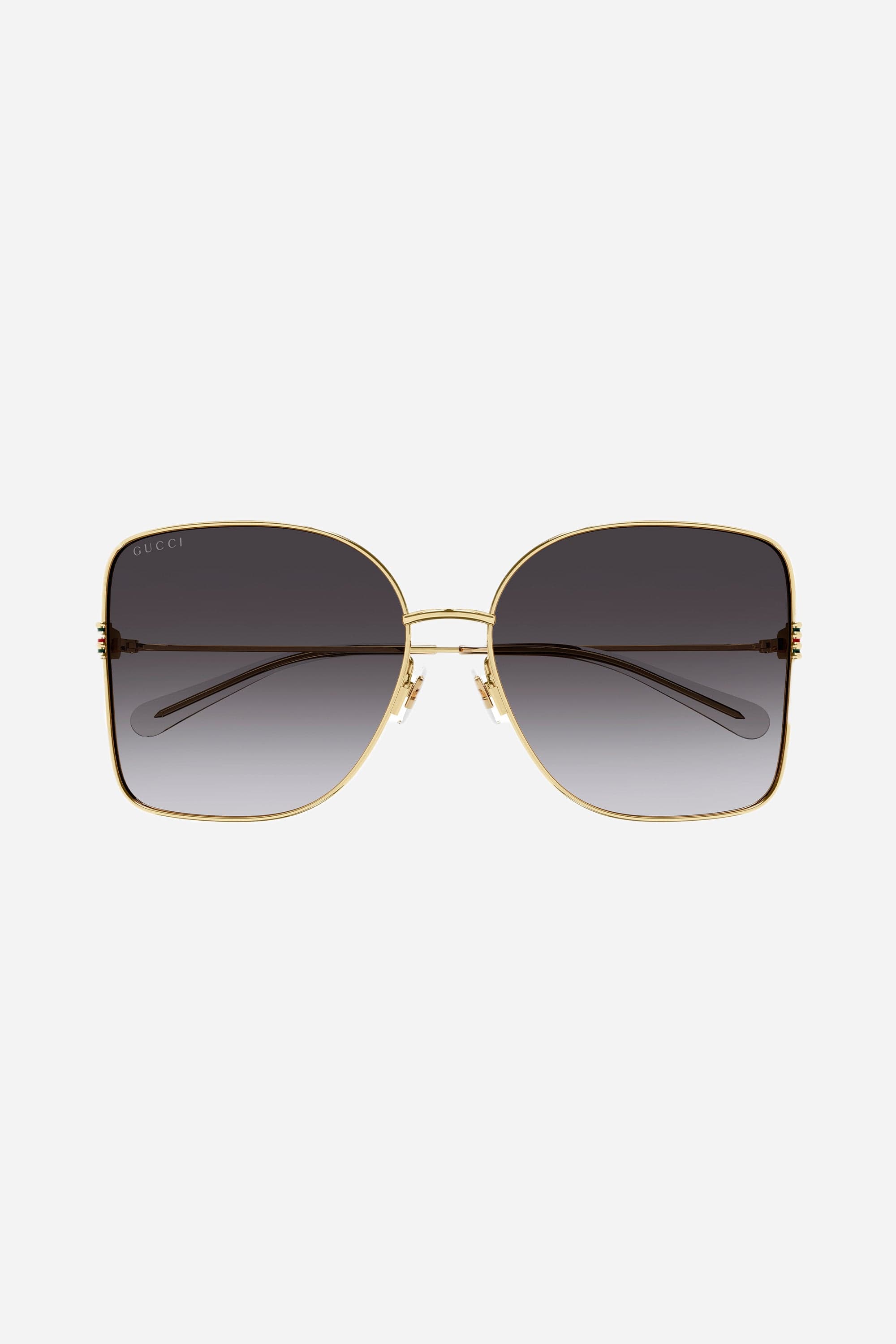 Gucci metal squared sunglasses with colored enamel - Eyewear Club