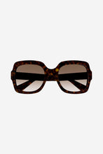 Load image into Gallery viewer, Gucci squared brown thin acetate sunglasses
