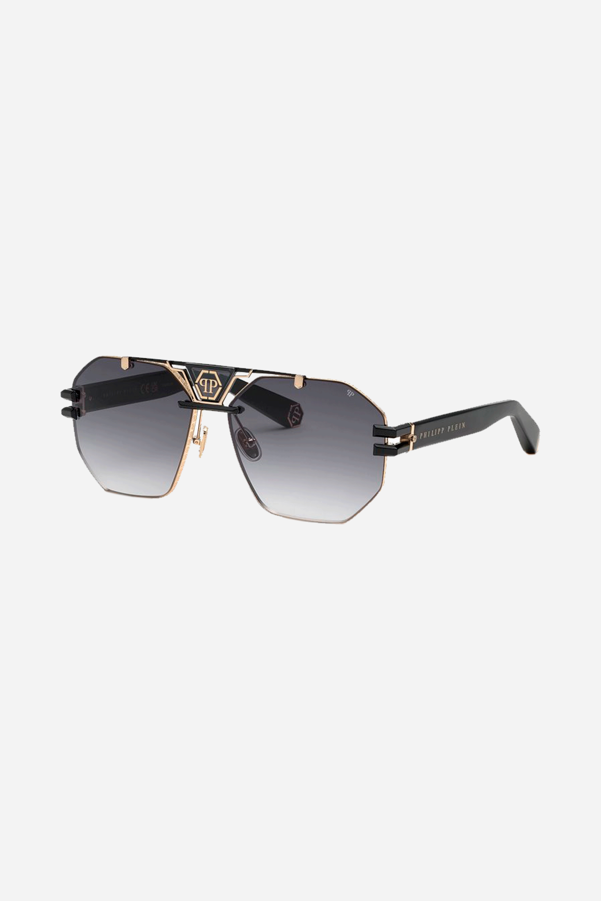 Philipp Plein metal grey sunglasses - Eyewear Club