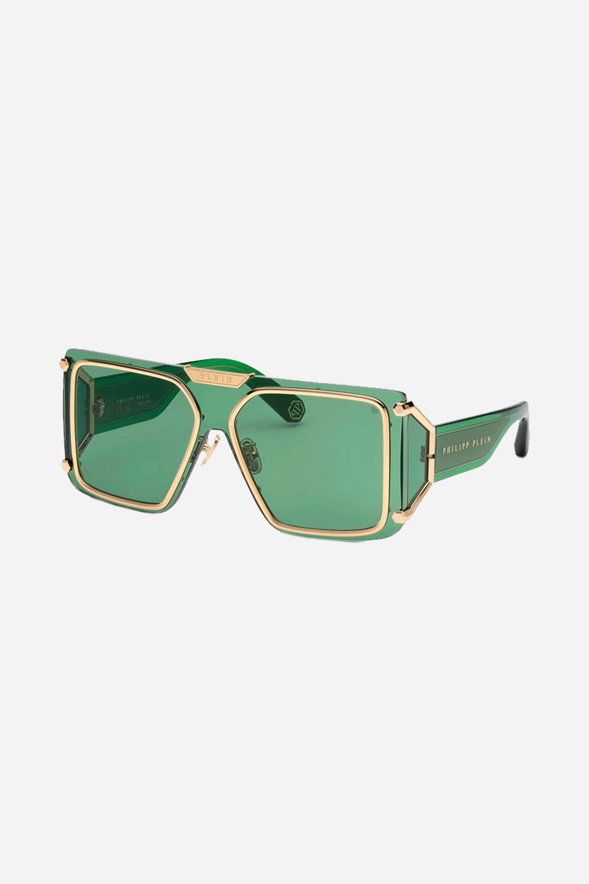 Philipp Plein green mask sunglasses - Eyewear Club