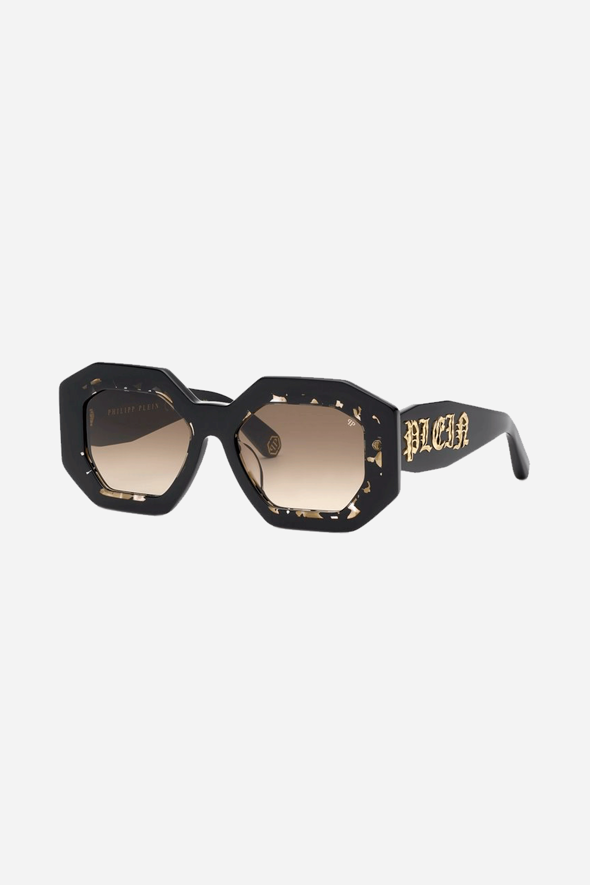 Philipp Plein oval black sunglasses - Eyewear Club
