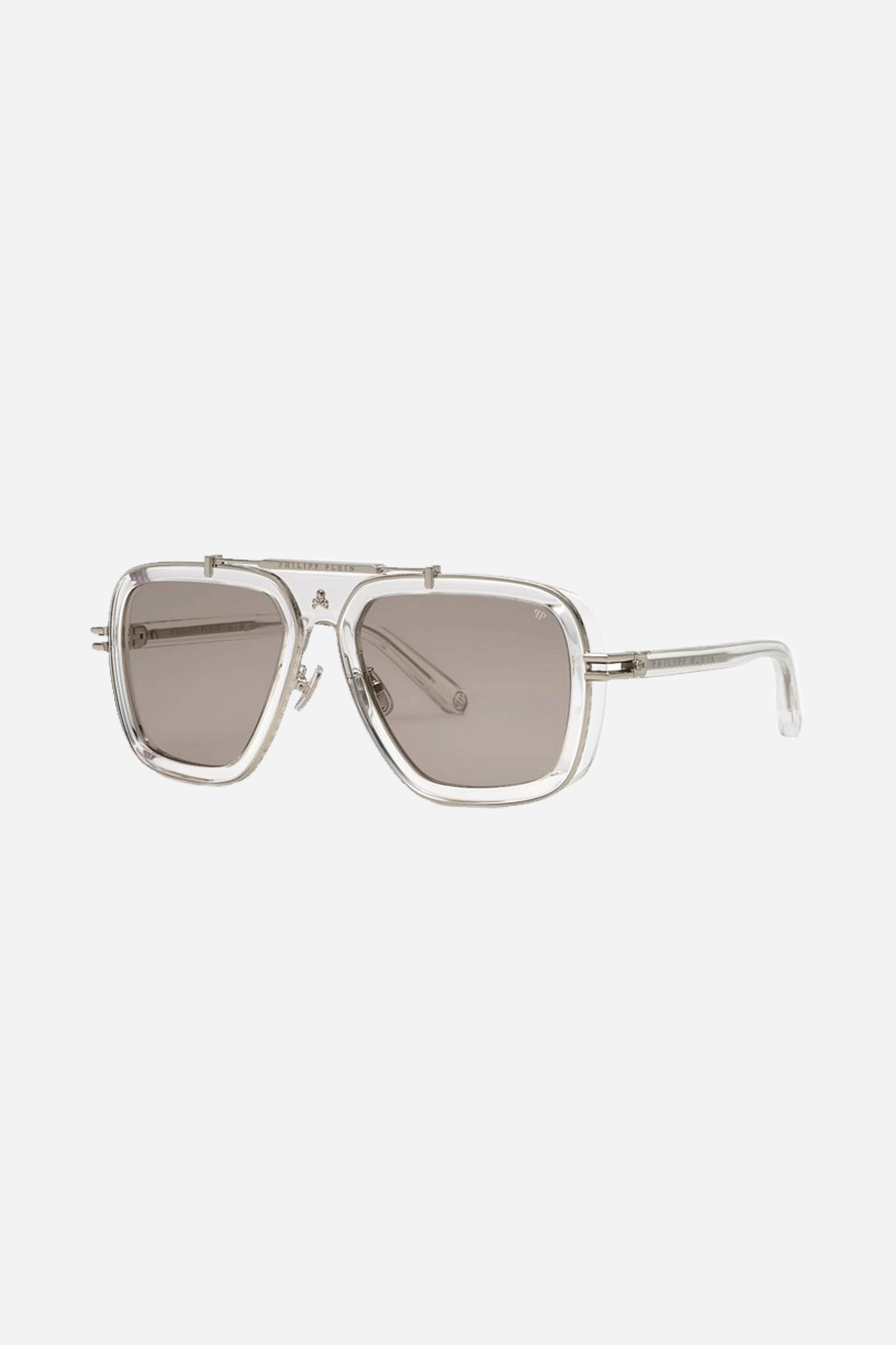 Philipp Plein pilot combined grey sunglasses - Eyewear Club