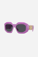 Load image into Gallery viewer, Versace purple sunglasses with iconic jellyfish
