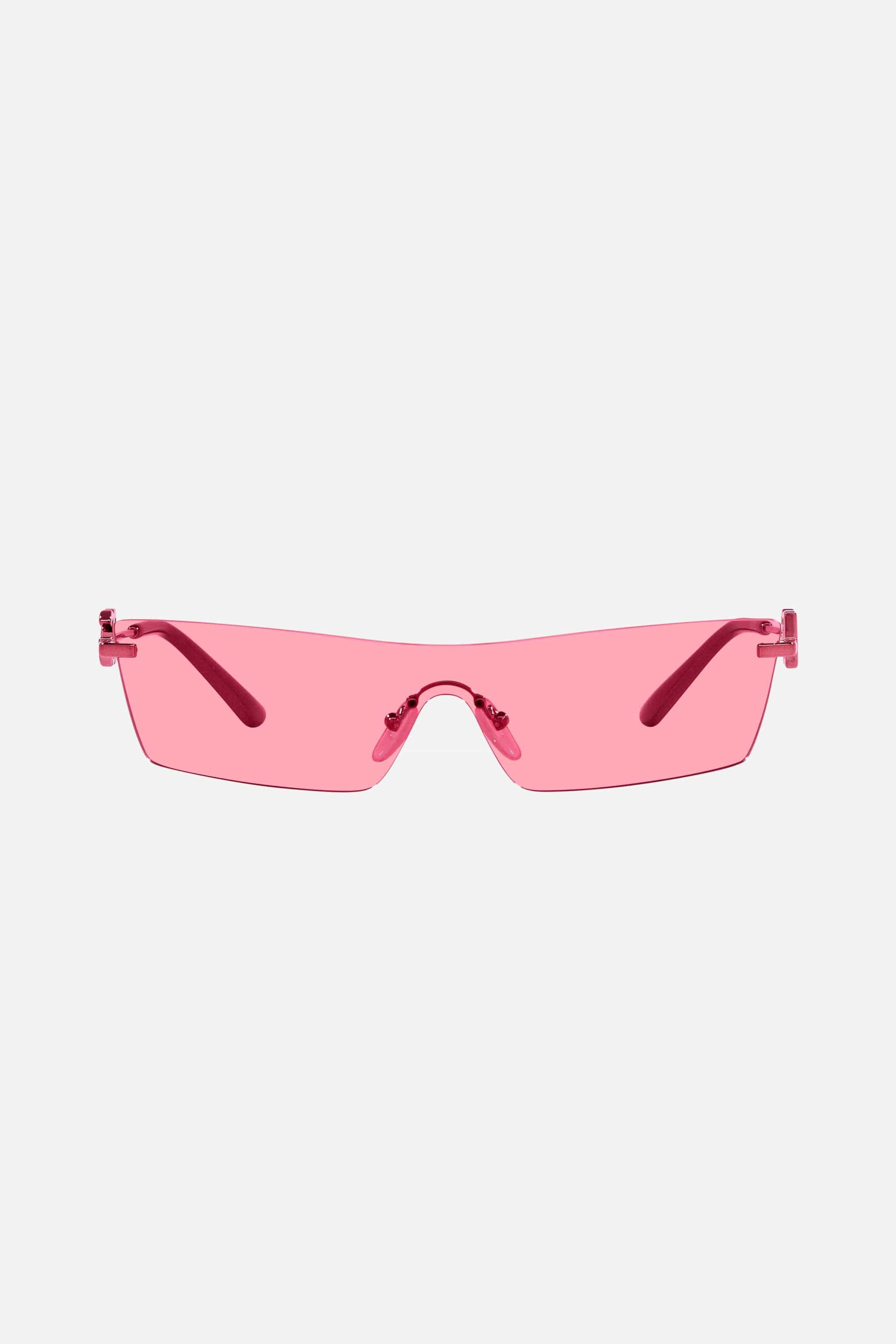 Dolce&Gabbana rimless pink sunglasses - Eyewear Club
