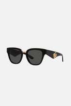 Load image into Gallery viewer, Dolce&amp;Gabbana black cat-eye DG sunglasses
