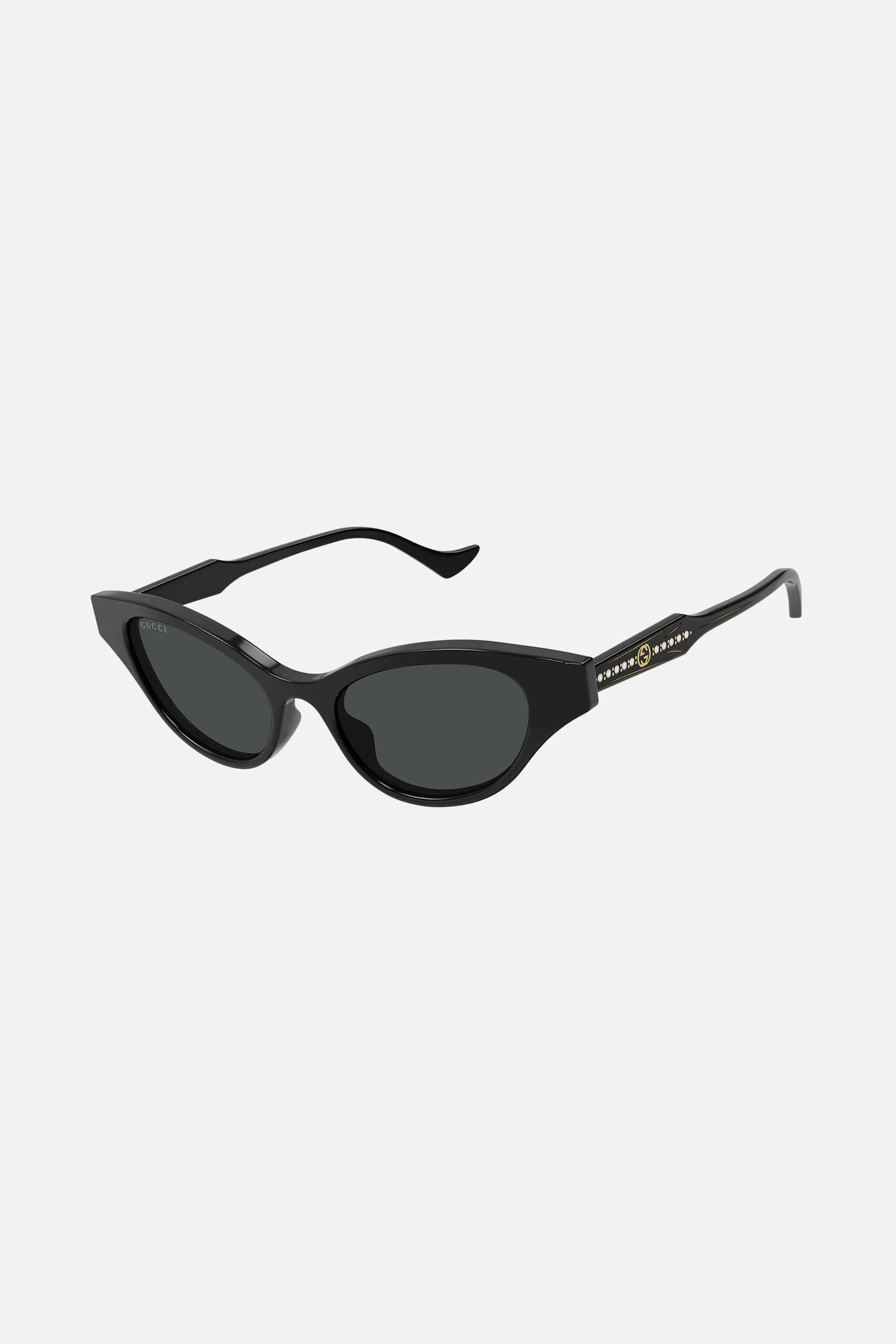 Gucci cat eye extreme black sunglasses - Eyewear Club