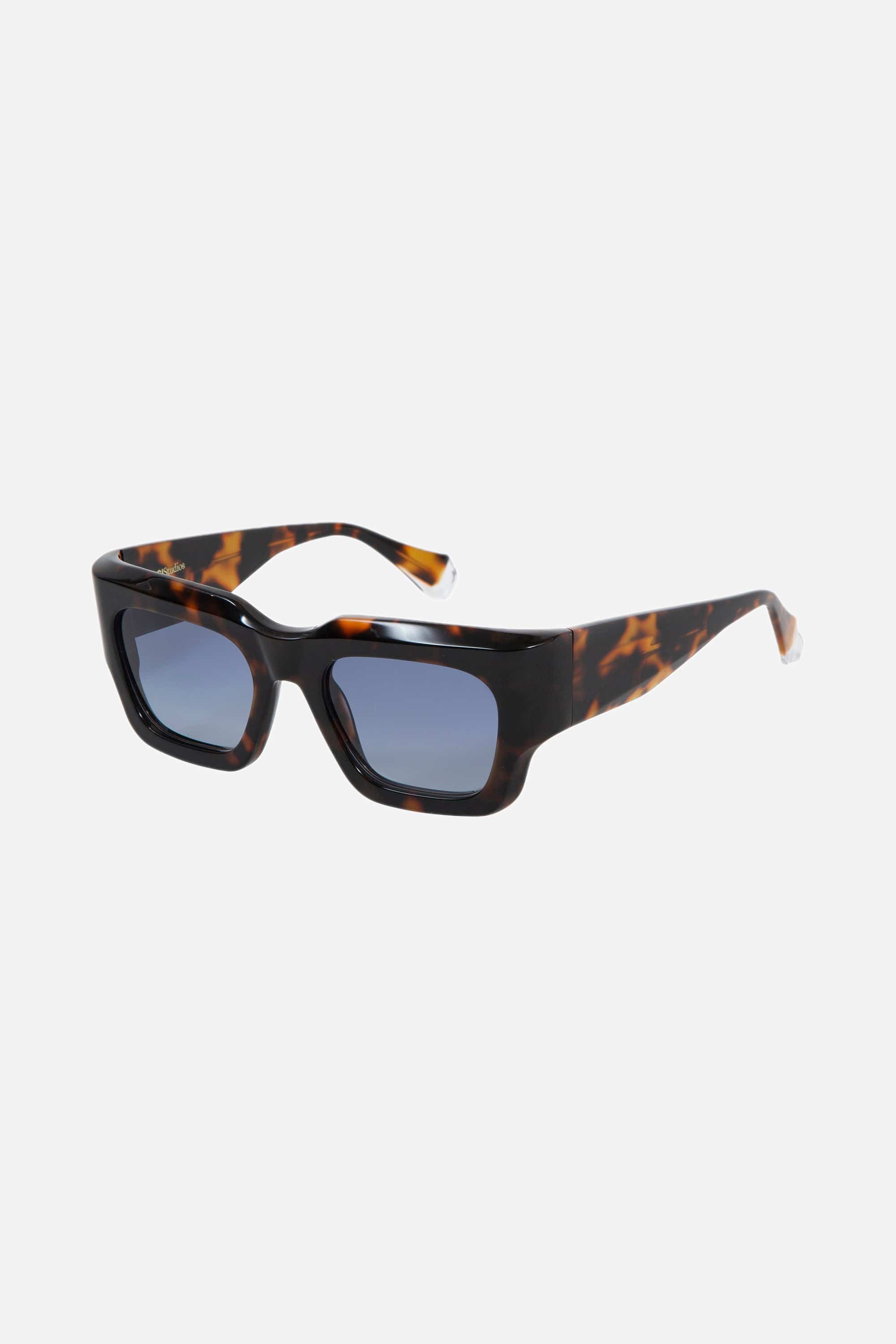 Gigi Studios havana squared bold sunglasses - Eyewear Club